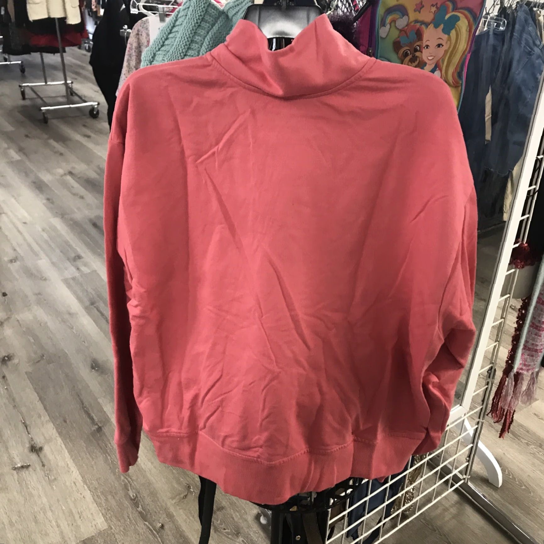 The North Face The North Face Sweatshirt Pullover Xl Pink Women Activewear 1/4 Zip Sweatshirt Mens Womens Girls Size XL / US 12-14 / IT 48-50 - 2 Thumbnail