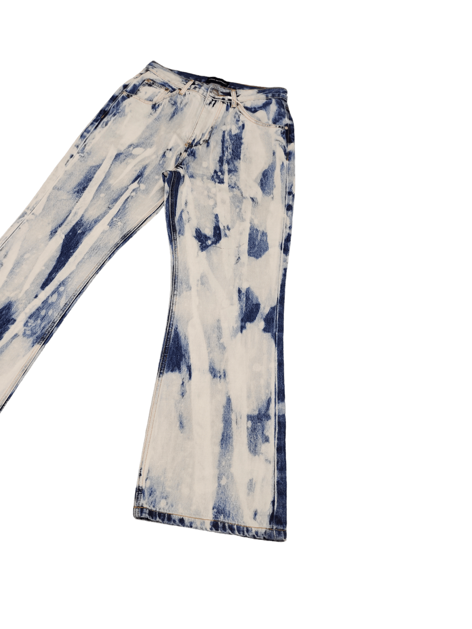 If Six Was Nine Flare Baggy Jean Terra Incognita Boot Cut Wide Leg Acid Wash Size US 29 - 2 Thumbnail