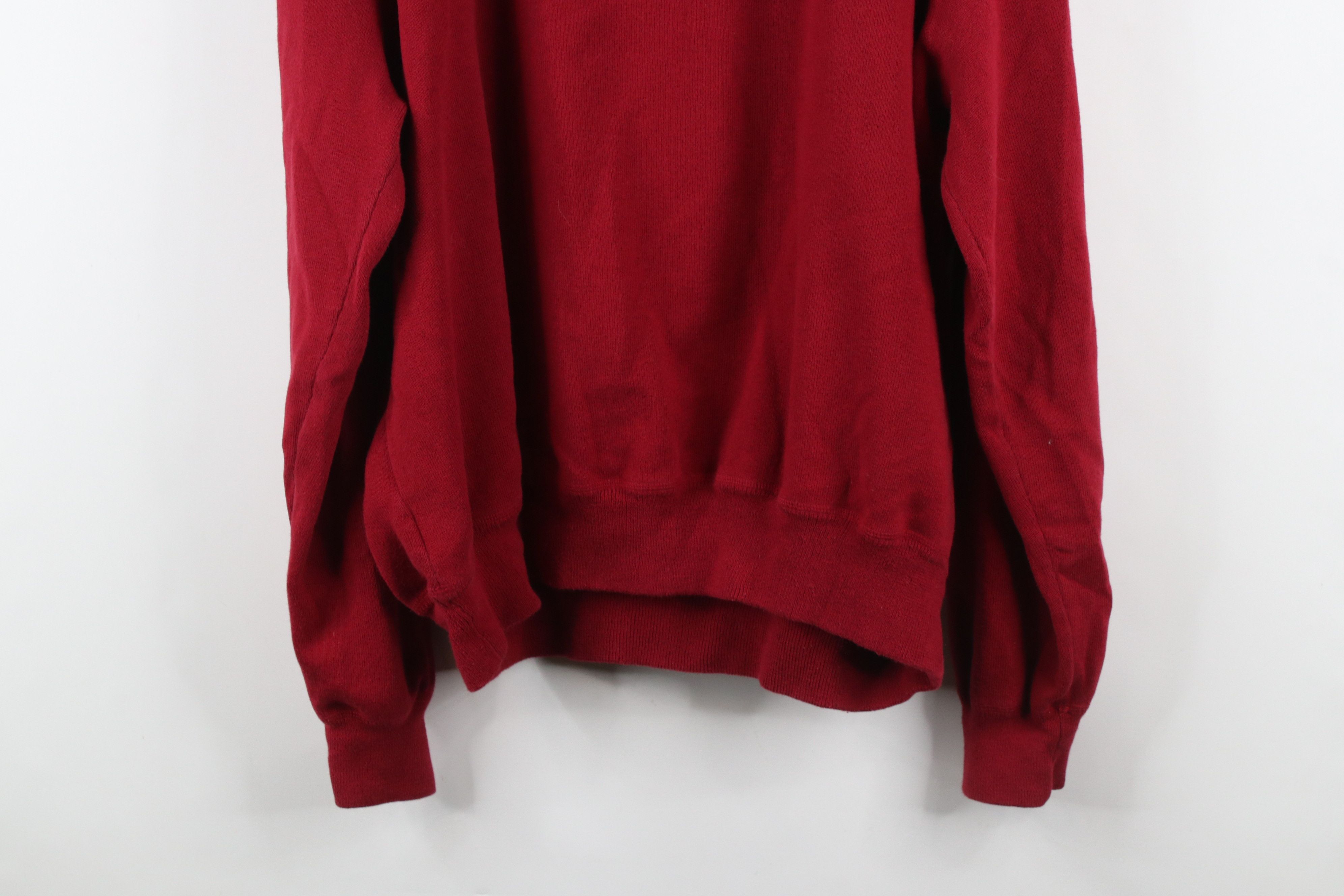 Ralph Lauren × Vintage Vintage 90s Ralph Lauren Ribbed Knit Crewneck Sweater Red Size US XXL / EU 58 / 5 - 11 Thumbnail