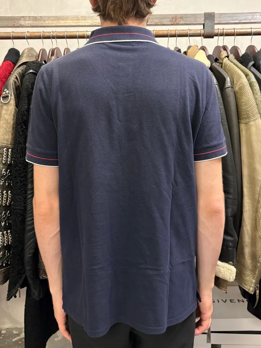 Prada 2000s Prada Navy Lined Polo Shirt Size US M / EU 48-50 / 2 - 3 Thumbnail