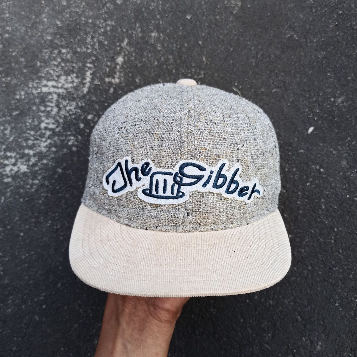 Japanese Brand Unique materials. Snapbacl The sibber hat by ungrid Size 38 - 1 Thumbnail