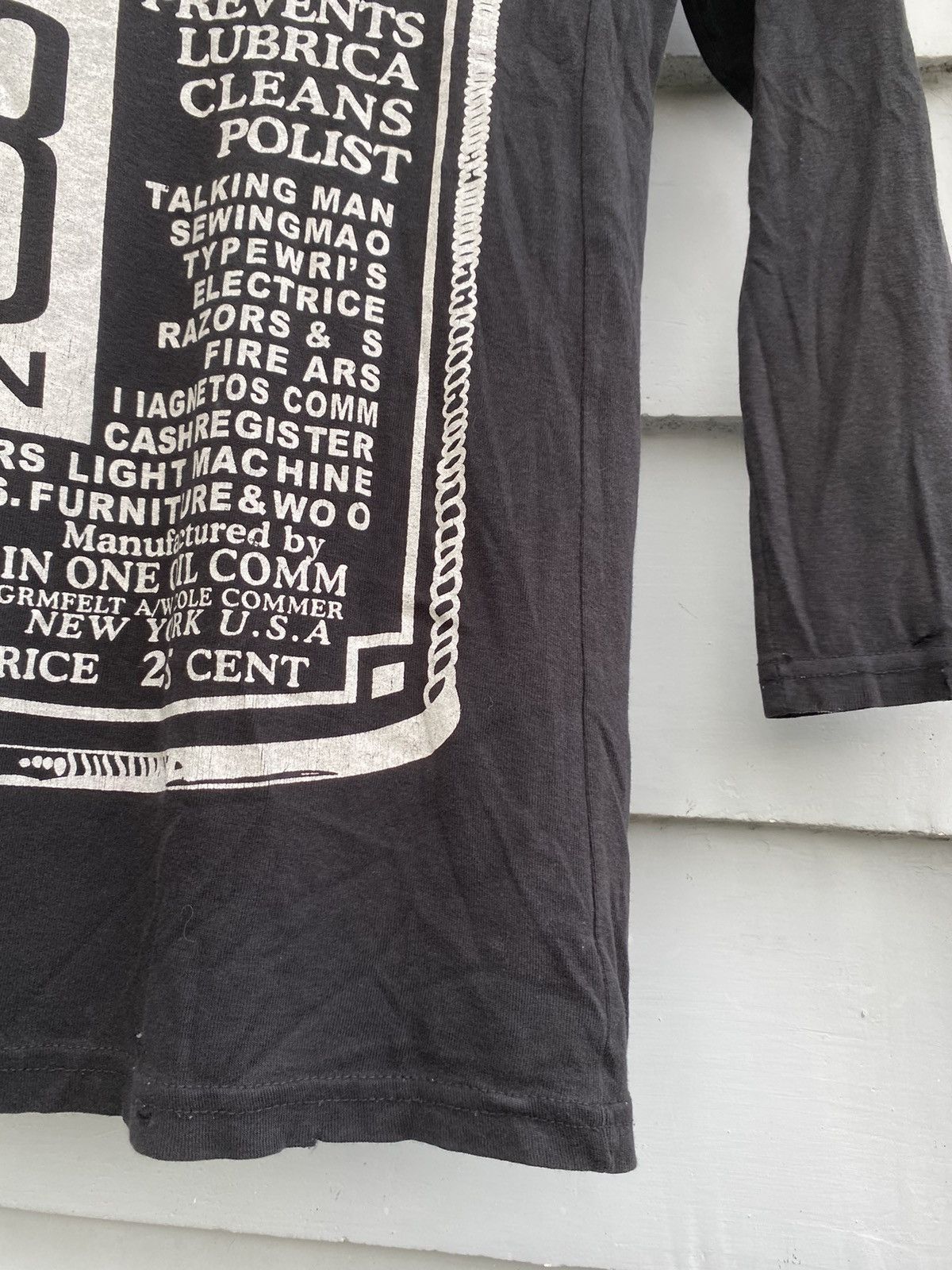 Vintage Japanese Handy Oily 3in1 Poem Slim Fit Longsleeve Tshirt Size US M / EU 48-50 / 2 - 6 Thumbnail