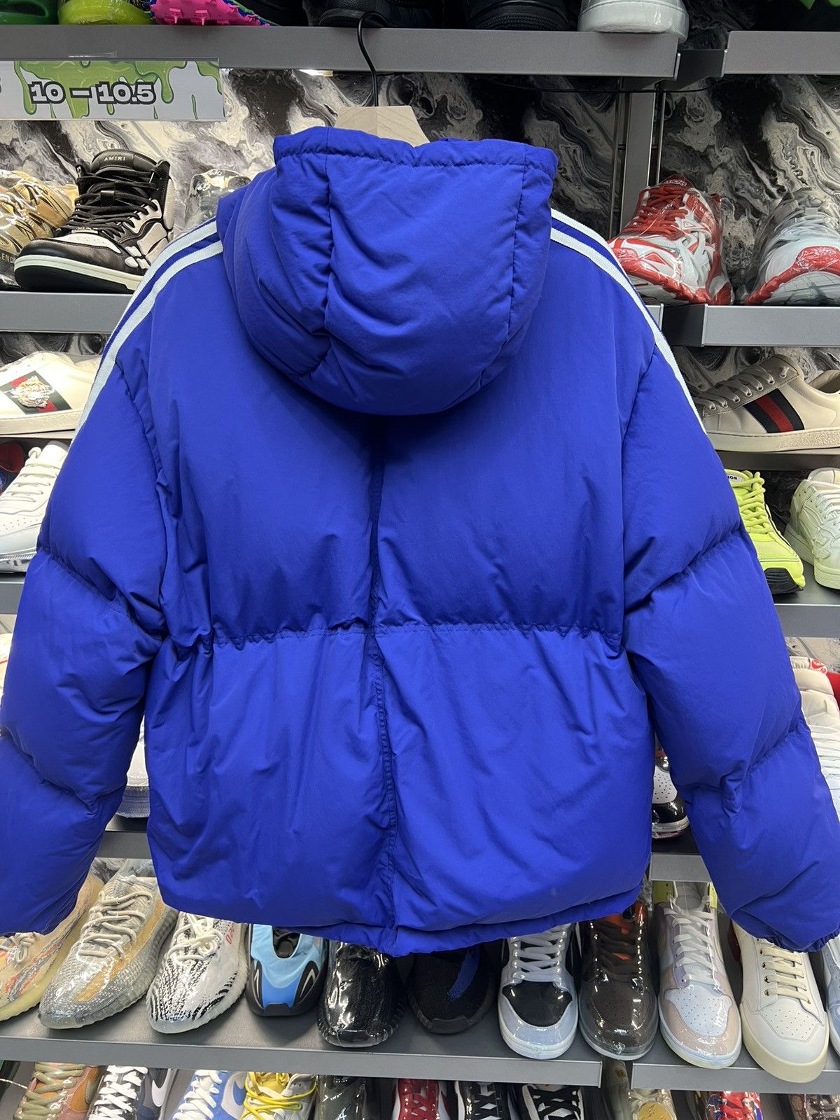 Gucci Gucci x Adidas Blue Puffer Jacket Size US M / EU 48-50 / 2 - 2 Thumbnail