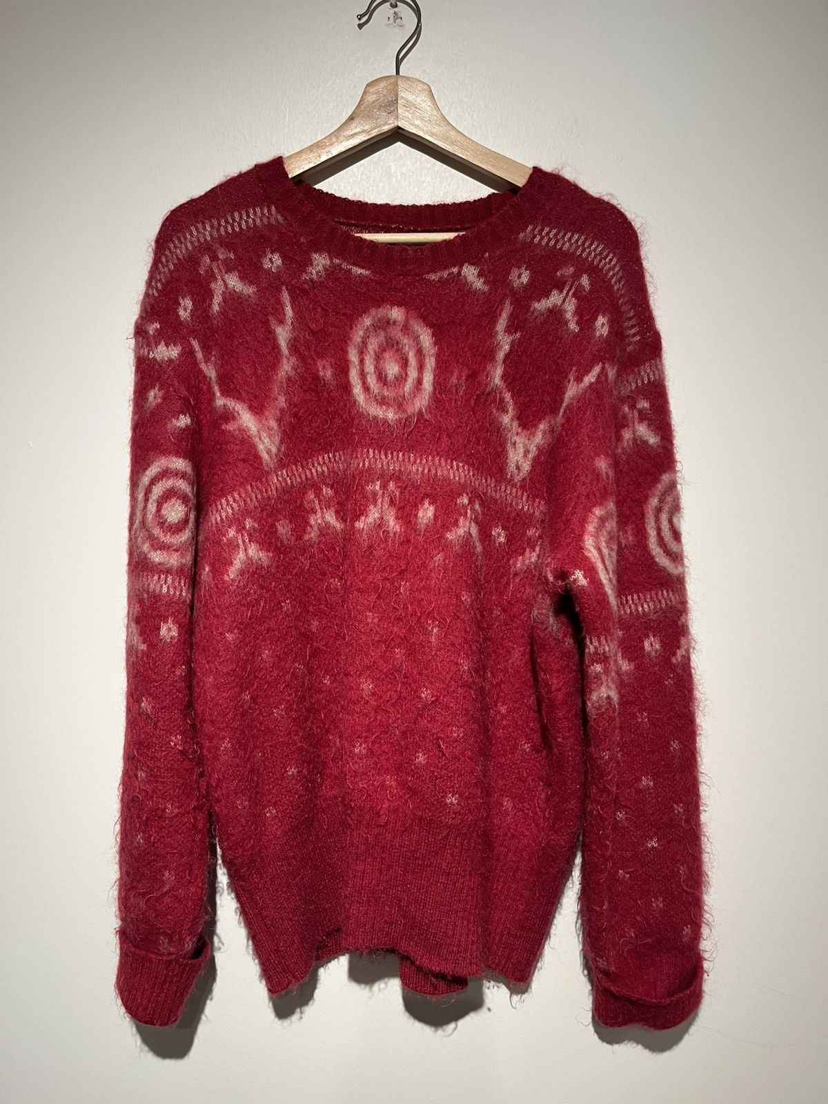 South2 West8 South2 West8 Mohair Red Sweater Size US L / EU 52-54 / 3 - 1 Thumbnail