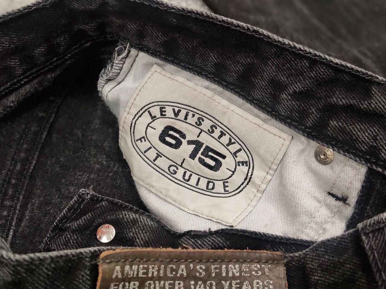 Levi's Vintage 90's Levis 615 fit Guide Faded Black Denim Jeans Size US 30 / EU 46 - 17 Thumbnail