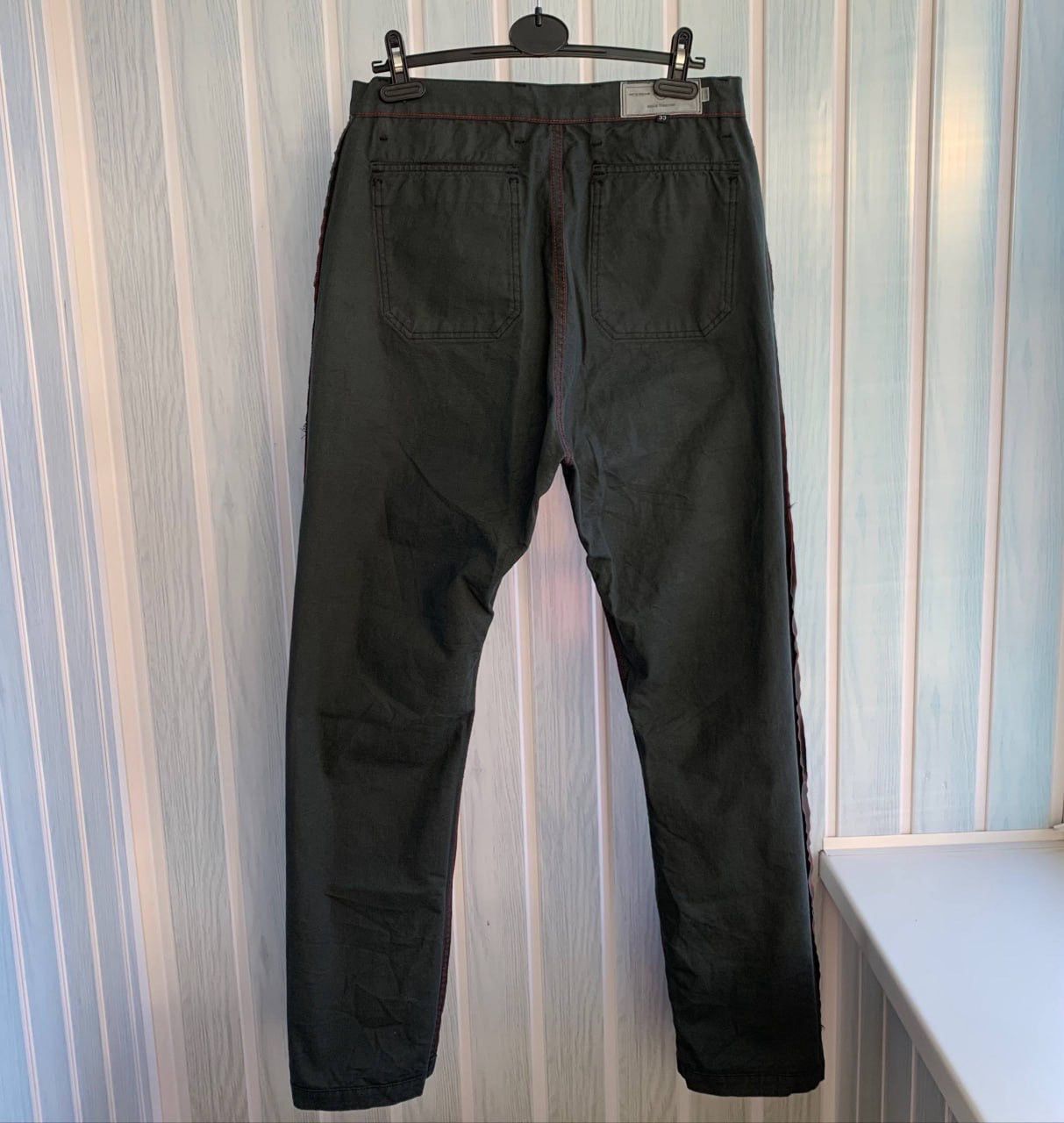 Rogue Territory Rogue Territory USA Green Cotton Tapered Selvedge Trousers Size US 33 - 5 Thumbnail