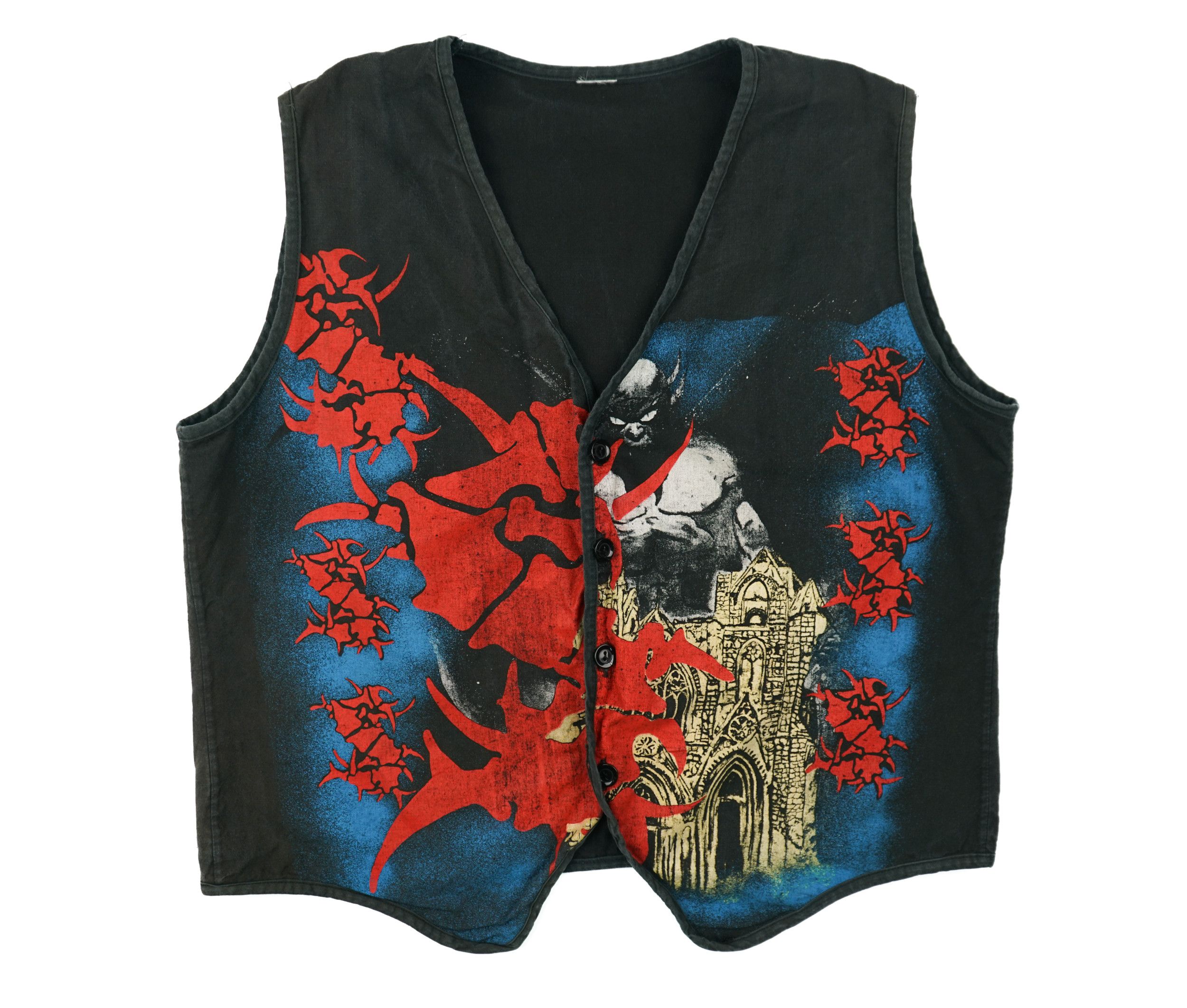 Band Tees × Vintage Vintage 1990s Sepultura Battle Vest Size US M / EU 48-50 / 2 - 4 Thumbnail