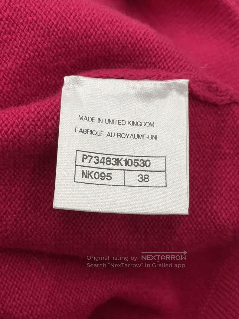Chanel Chanel Rose-red multi-element button cashmere cardigan jac Size XS / US 0-2 / IT 36-38 - 5 Thumbnail
