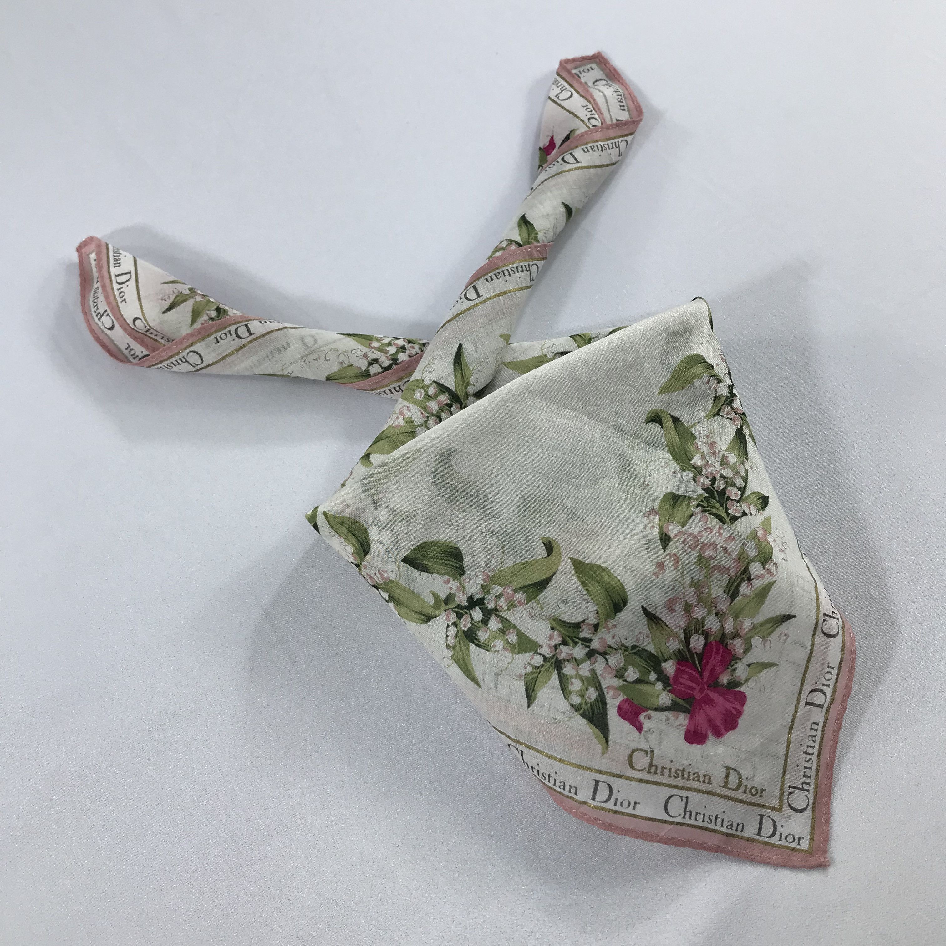 Vintage Christian Dior Bandana / Handkerchief / Neckerchief - S2457 Size ONE SIZE - 4 Thumbnail