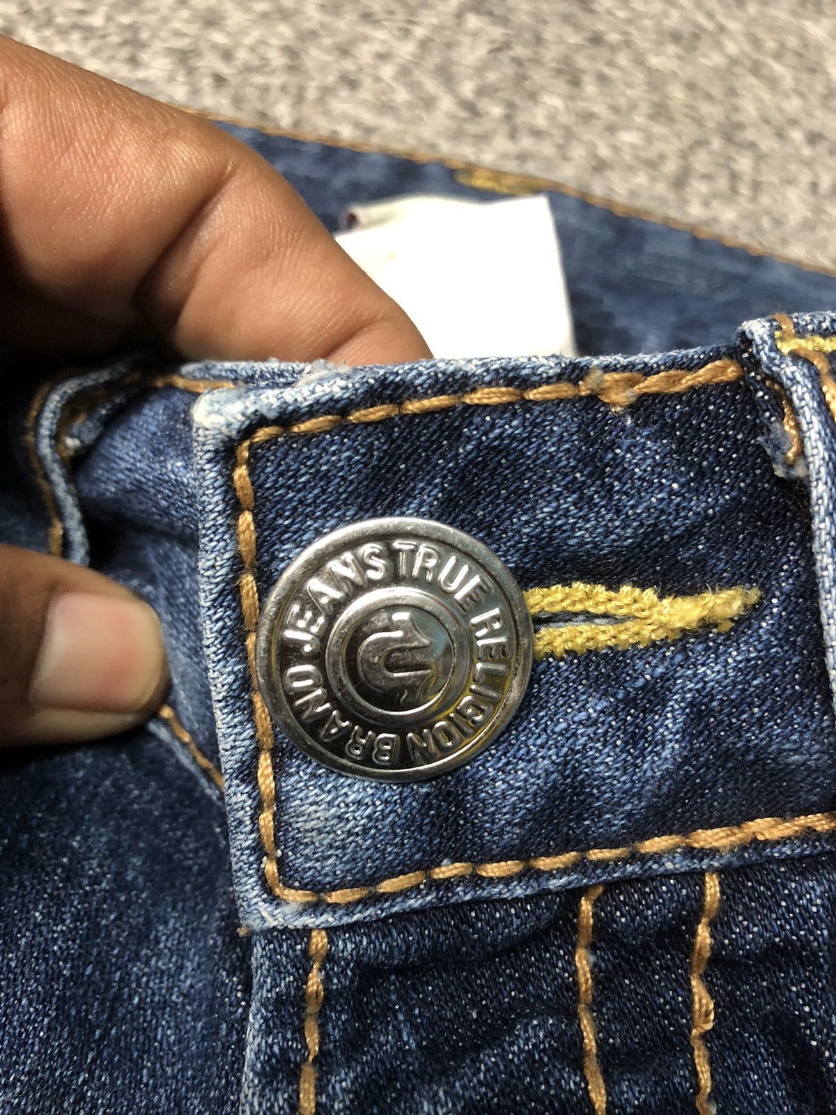 Japanese Brand × True Religion × Vintage Vintage Faded Blue True Religion Ella Rainbow Flare Jeans Size 30" / US 8 / IT 44 - 17 Thumbnail