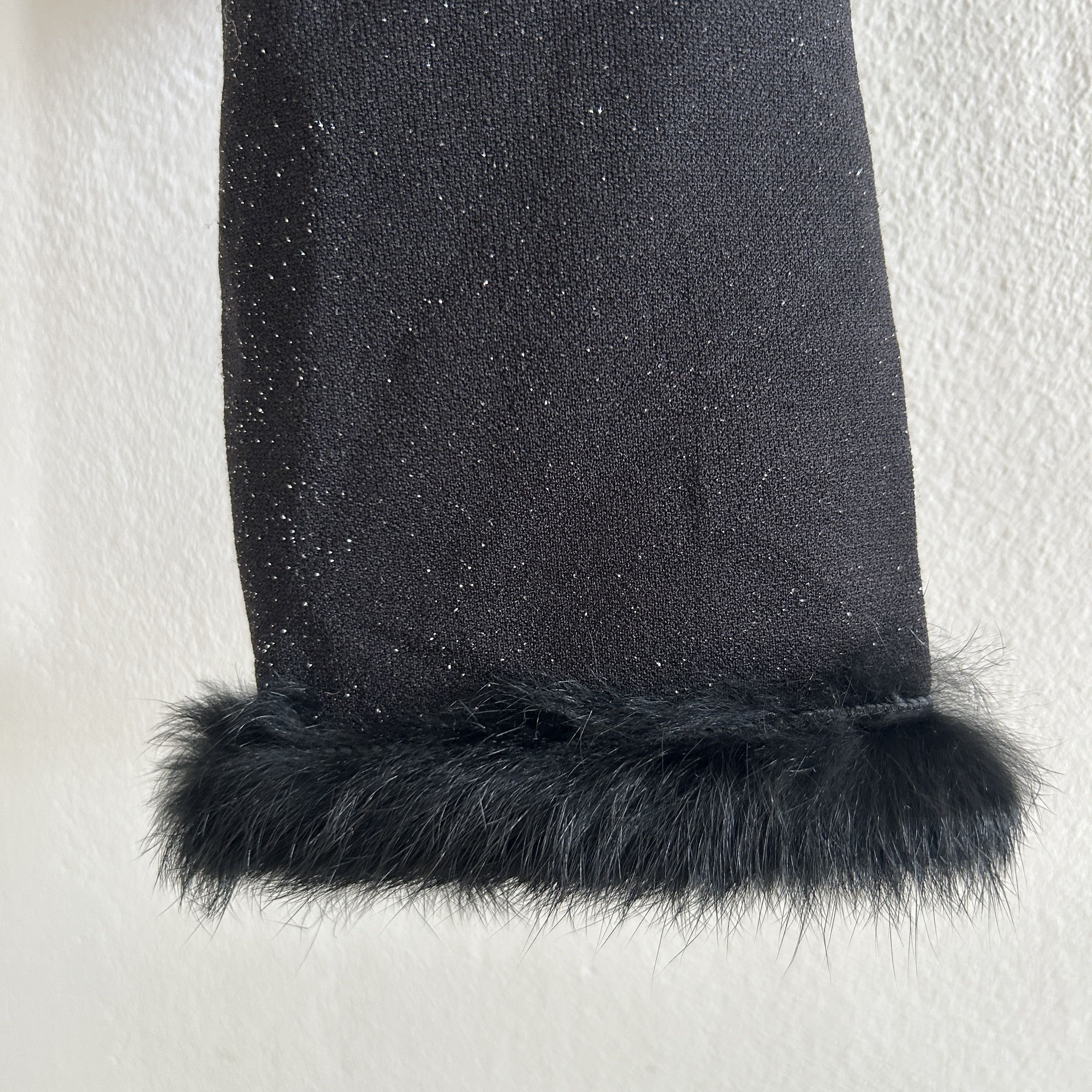 Vintage Vintage 90s Black Faux Fur Bolero Jacket Size S / US 4 / IT 40 - 9 Thumbnail