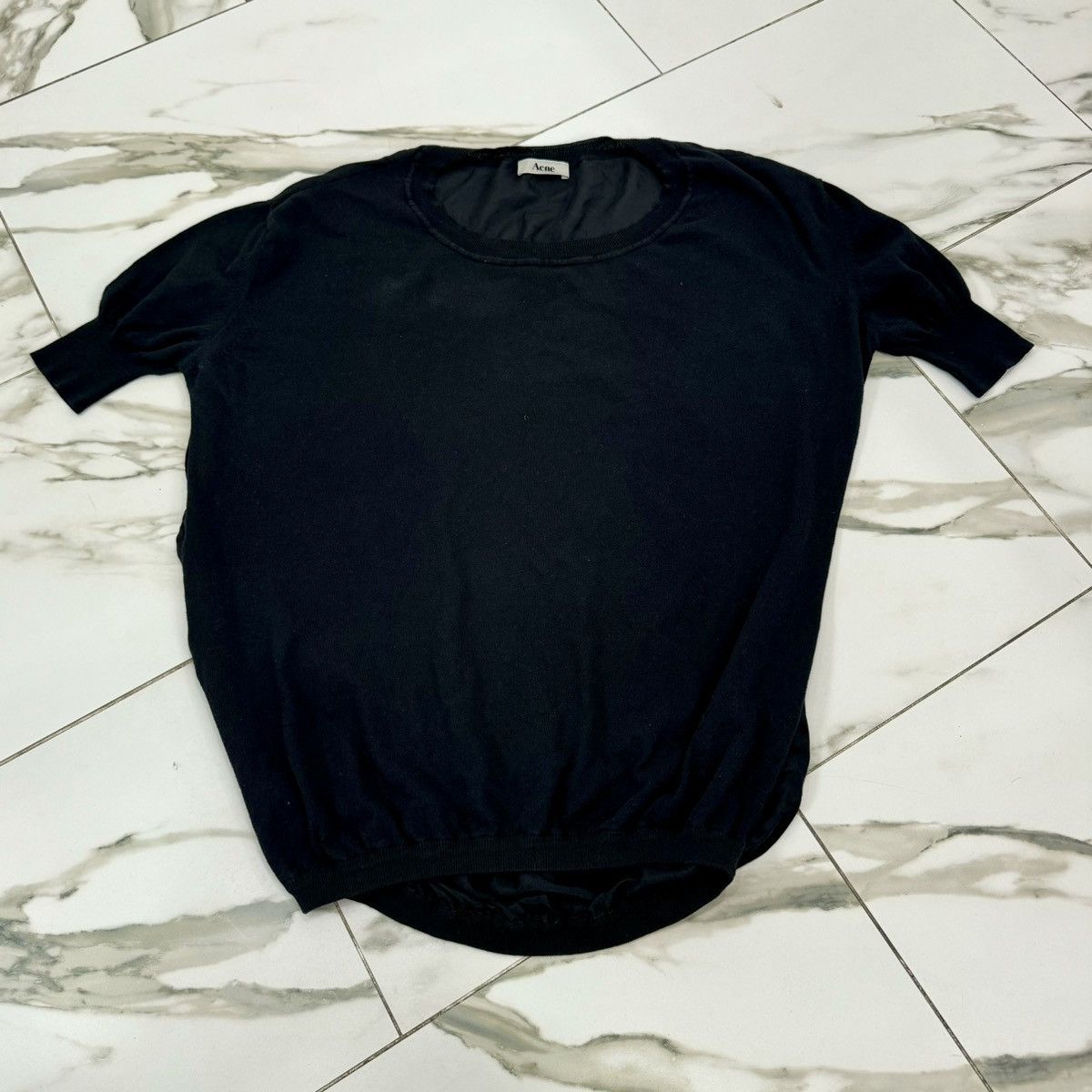 Acne Studios ACNE STUDIOS BLACK WOMENS TEE! Size L / US 10 / IT 46 - 1 Thumbnail