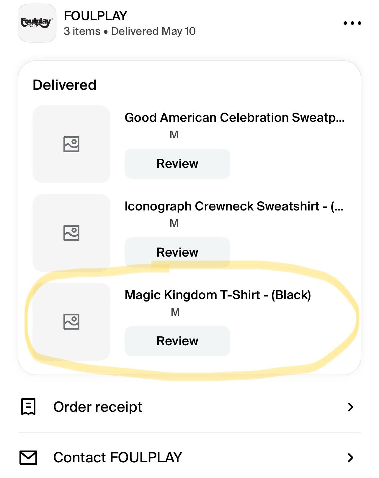 Foulplay Company FOULPLAY - MAGIC KINGDOM T-SHIRT (BLACK) MEDIUM Size US M / EU 48-50 / 2 - 3 Thumbnail