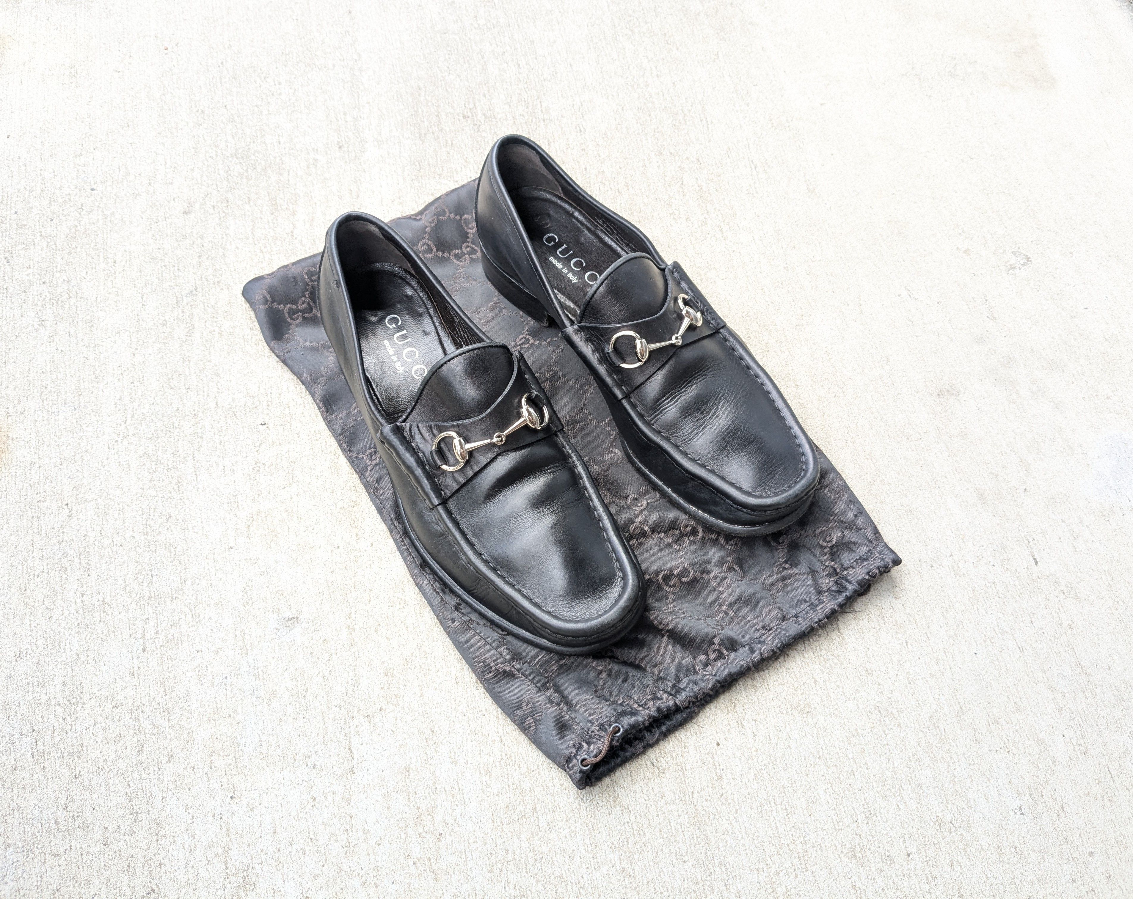 Gucci × Tom Ford Gucci Horsebit Loafers Black Leather 11 D Snaffle Slip On Size US 11 / EU 44 - 1 Thumbnail