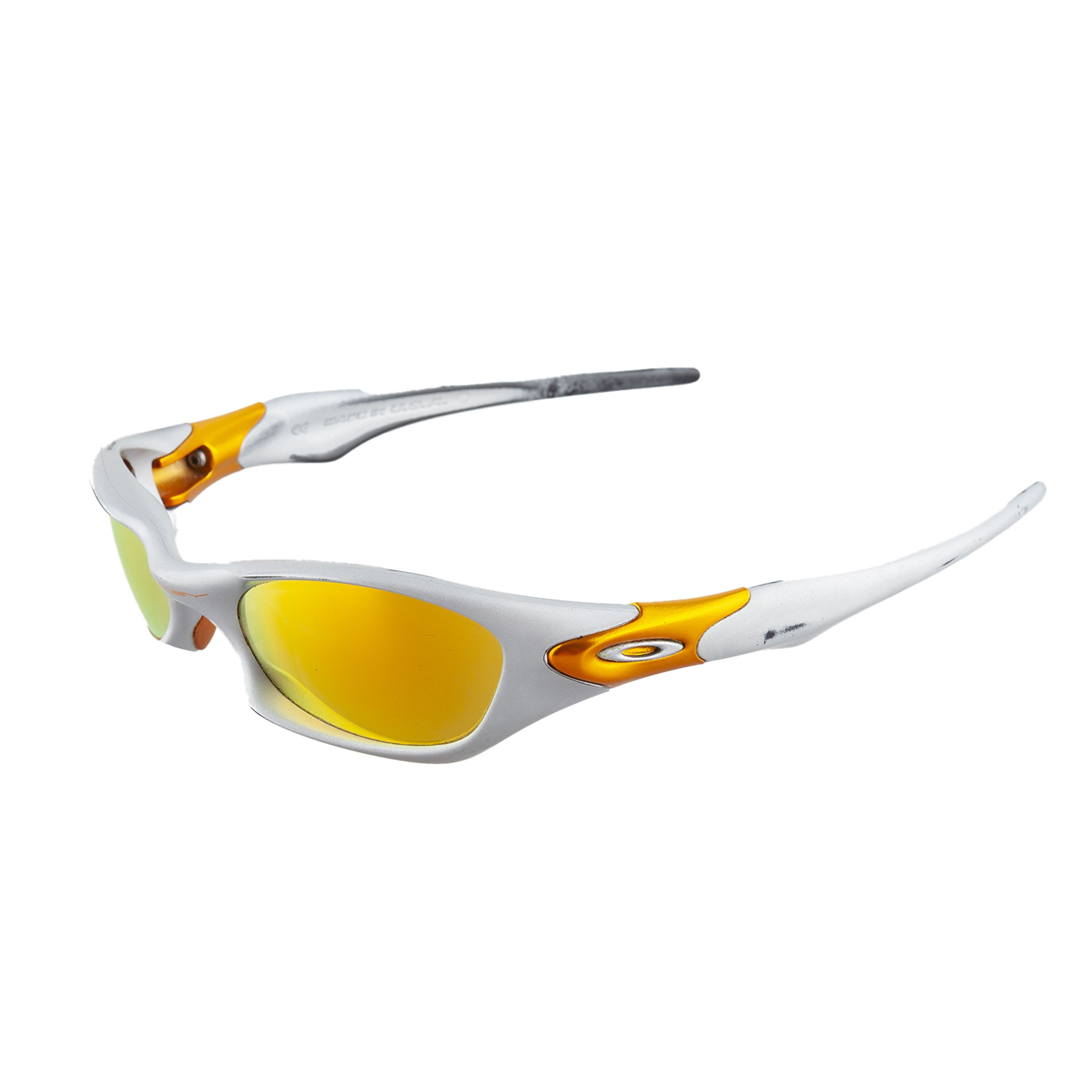 Oakley RARE 2003 Valve Silver Fire Lenses Vintage Sunglasses