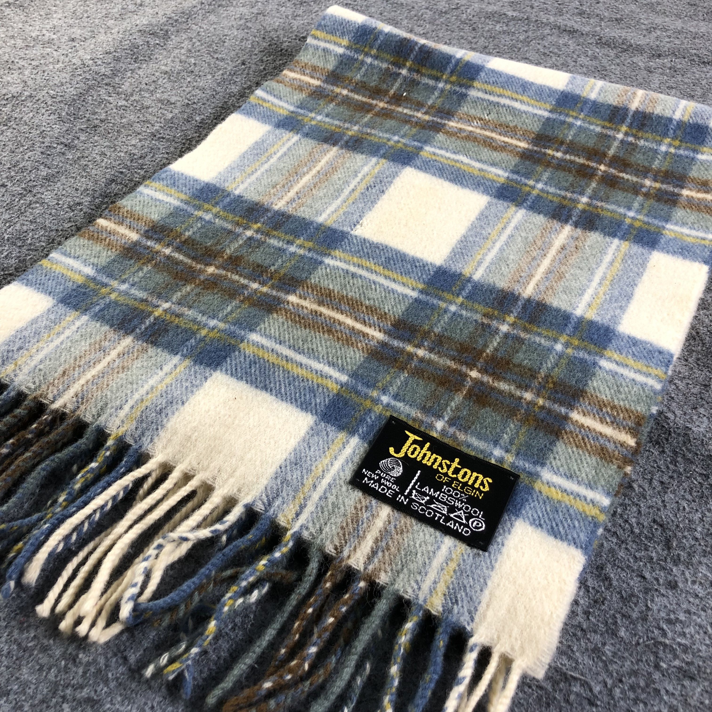 Johnstons Of Elgin Johnstons Of Elgin Tartan Wool Scarf Muffler V1819 Size ONE SIZE - 3 Thumbnail