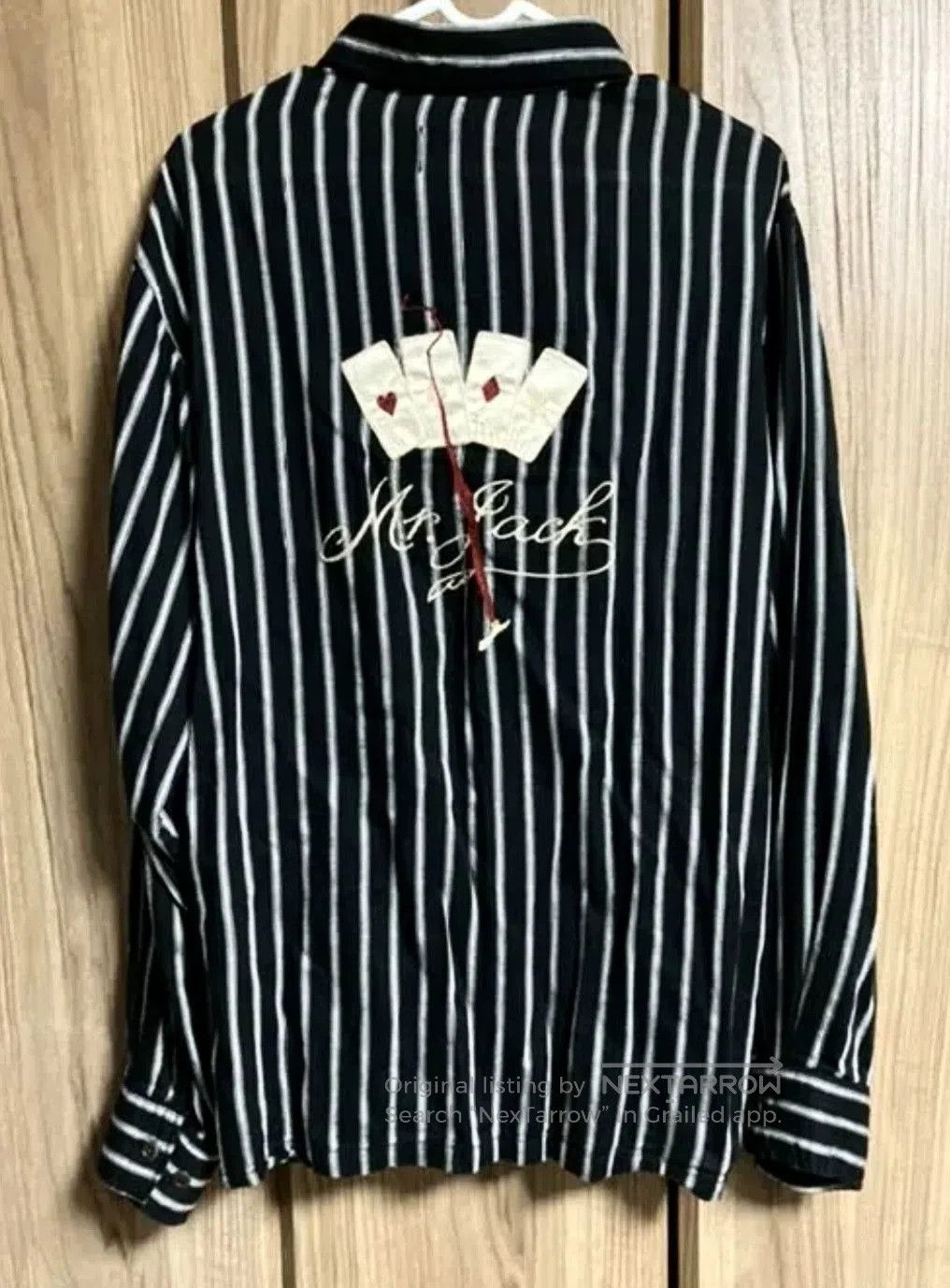 Vintage Gangsterville Striped Button-Up Shirt. Size US M / EU 48-50 / 2 - 2 Thumbnail