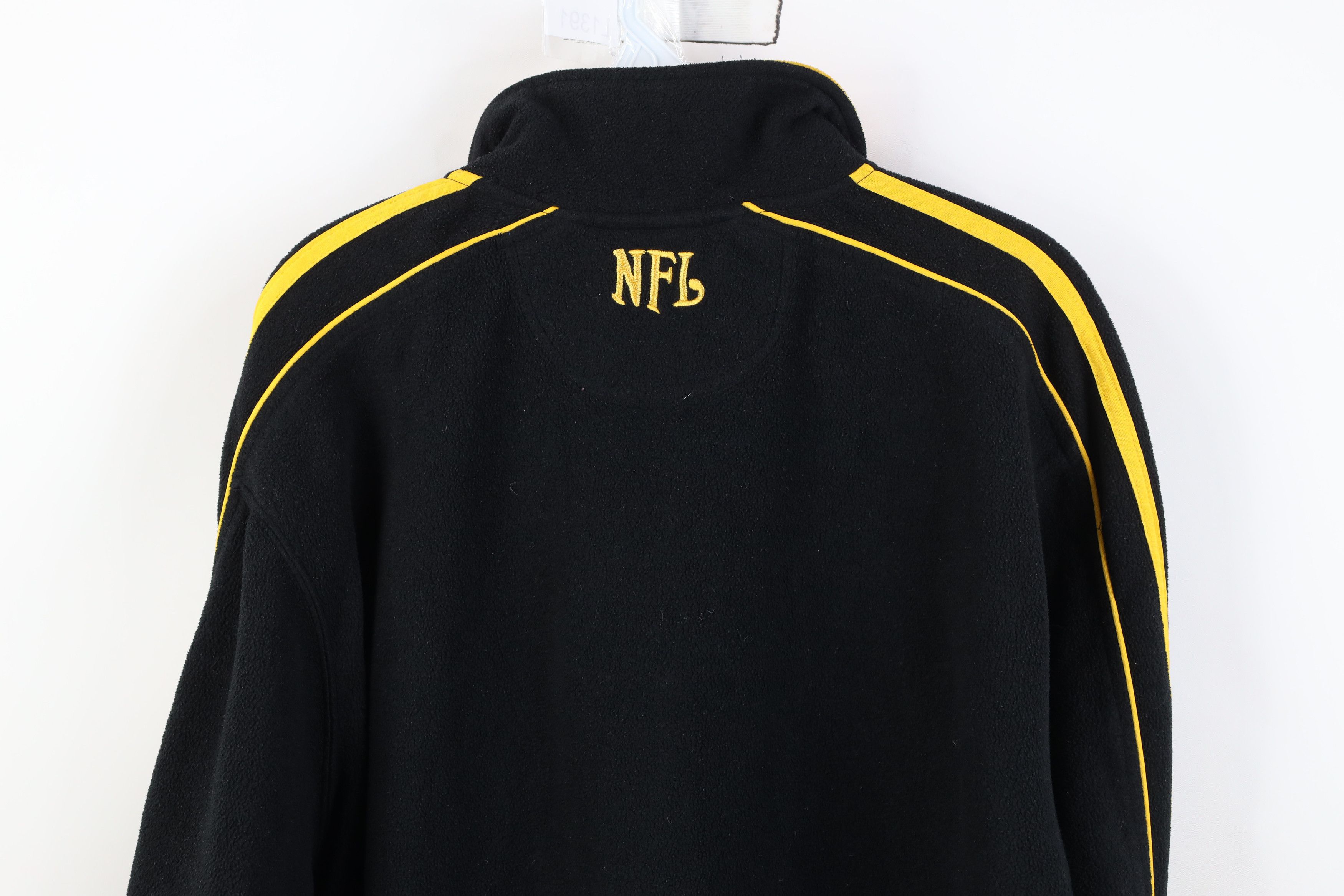 Vintage Vintage 90s Y2K Football 1/4 Half Zip Fleece Sweater Size XL / US 12-14 / IT 48-50 - 13 Thumbnail