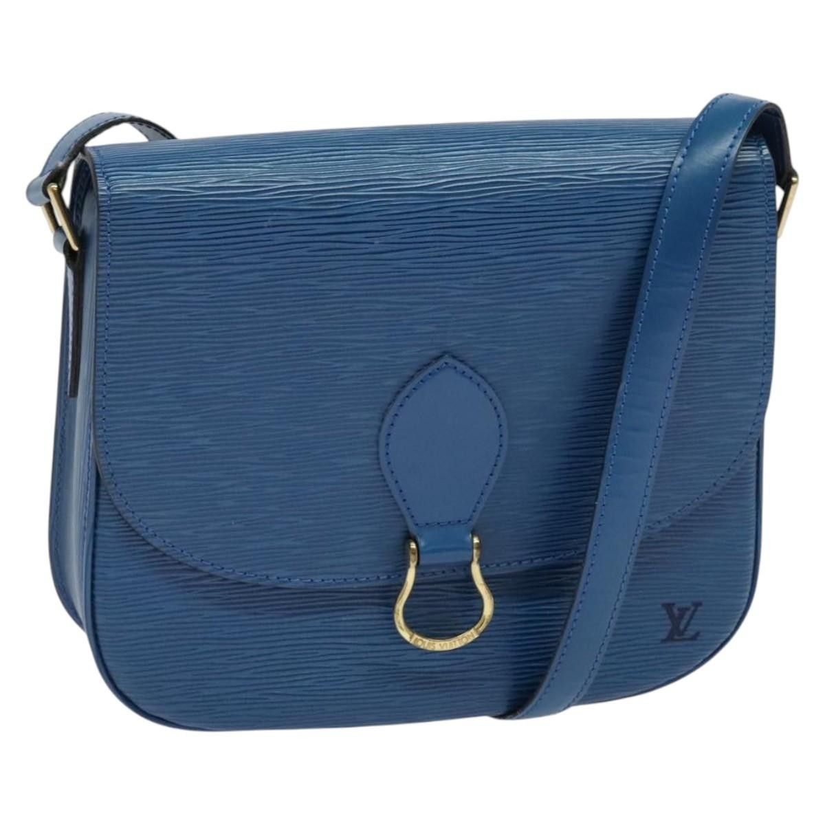 Louis Vuitton LOUIS VUITTON Epi Saint Cloud GM Shoulder Bag Toledo Blue Size ONE SIZE - 1 Thumbnail