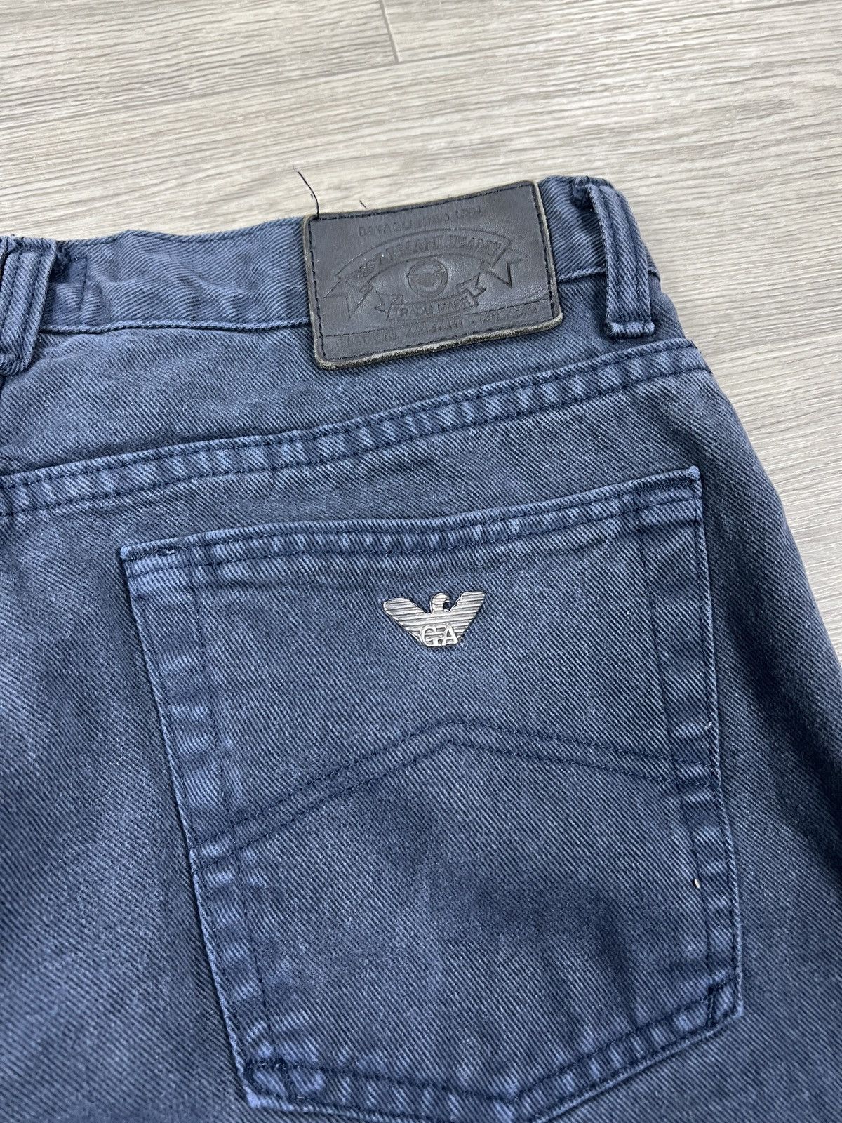 Armani ARMANI JEANS 90s Tapered Denim Logo Metal Size 32 Size US 32 / EU 48 - 3 Thumbnail