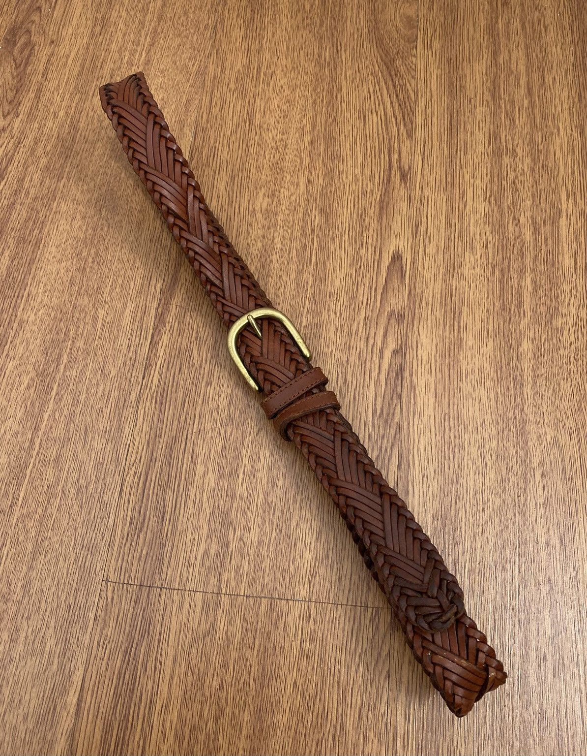 Fossil Vintage Fossil braided leather belt Size ONE SIZE - 4 Thumbnail