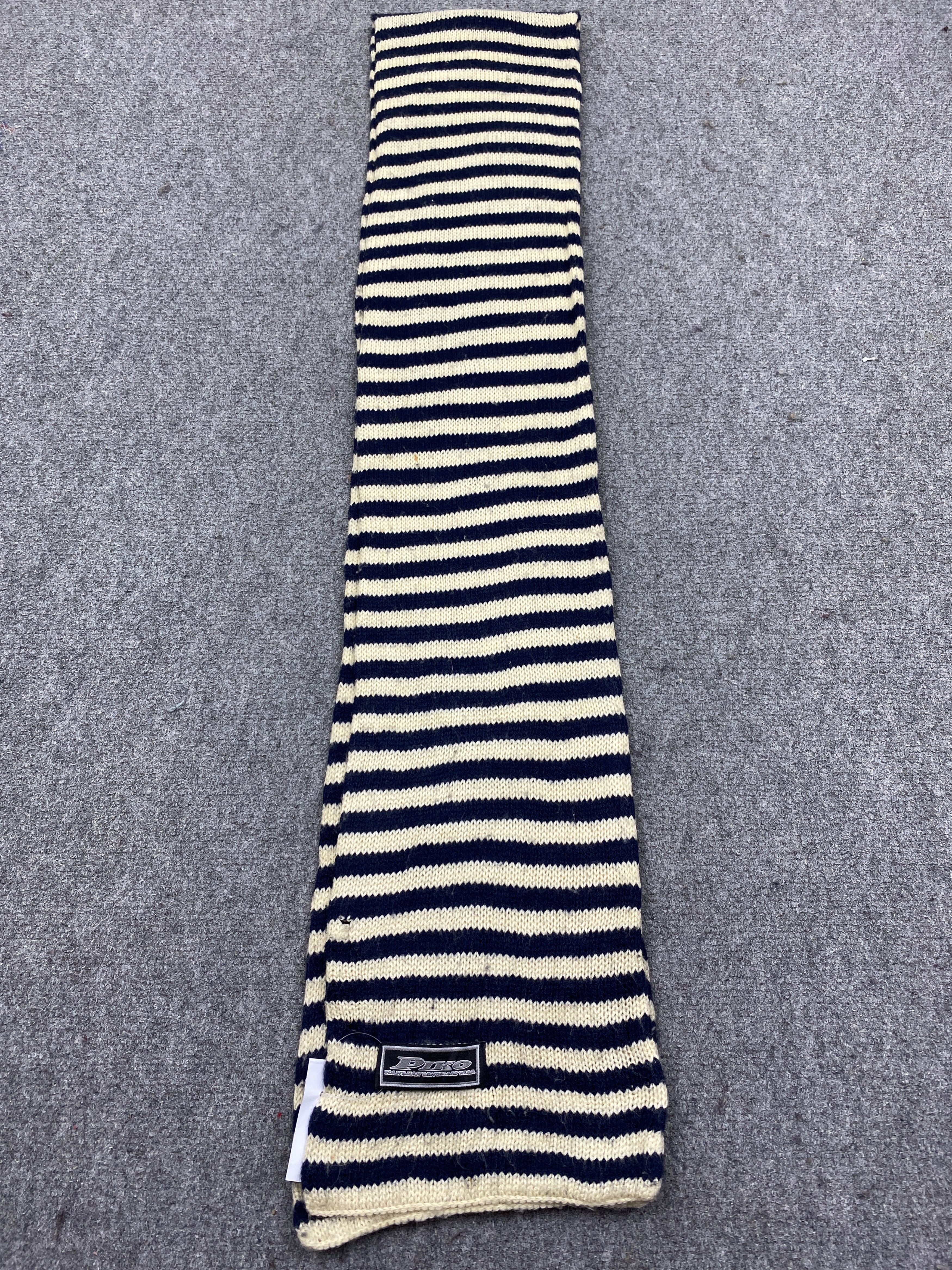 Japanese Brand Vintage Piko Scarf Muffler Wool Scarves SC0284 Size ONE SIZE - 5 Thumbnail