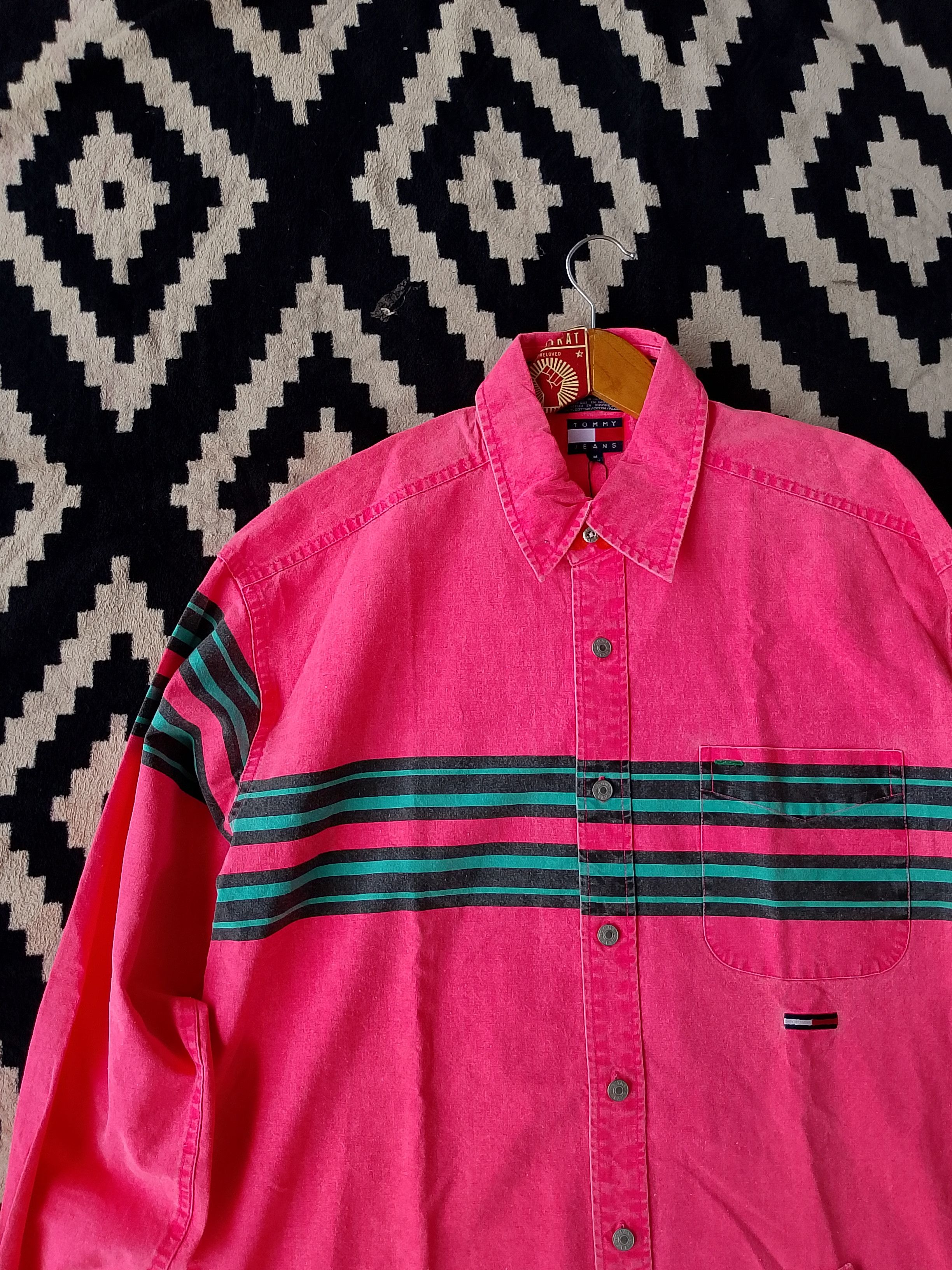 Tommy Jeans Vintage Tommy Jeans Plaid Shirt Heavy Dusk & Bleeding Indigo Size US XXL / EU 58 / 5 - 3 Thumbnail