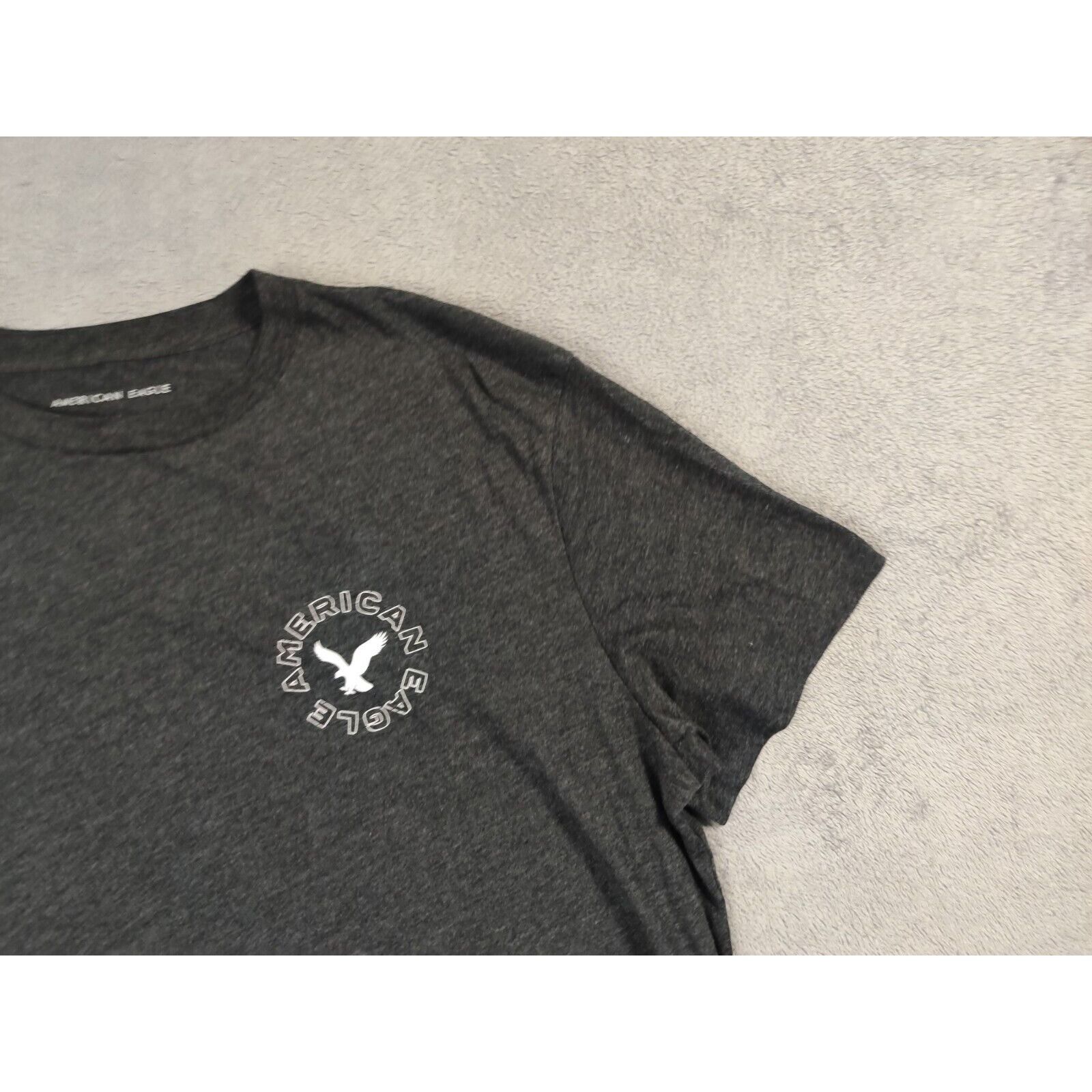 American Eagle Outfitters American Eagle Shirt Adult Mens Large Dark Gray Spell Out Size US L / EU 52-54 / 3 - 3 Thumbnail