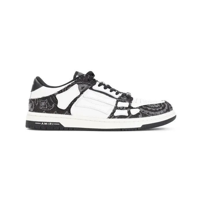 Amiri o1s1wg110526 Bandana Denim Skeleton Top Low Sneakers Size US 11 / EU 44 - 1 Thumbnail