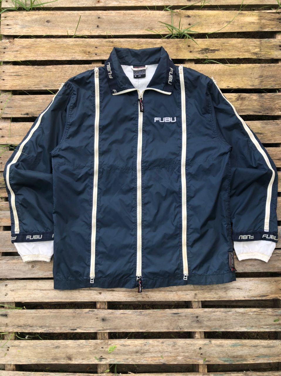 Vintage Fubu The Collection Multi-Zip Windbreaker Jacket
