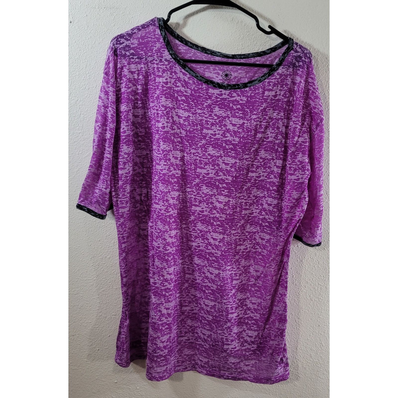 Other FullBeauty Purple Burnout Contrasting Trim Top 14 16 Size XL / US 12-14 / IT 48-50 - 8 Thumbnail