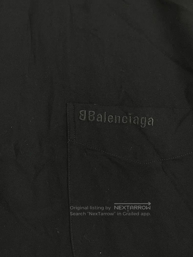 Balenciaga Balenciaga Men's Solid Short-Sleeve Button Shirt. Size US XS / EU 42 / 0 - 3 Thumbnail