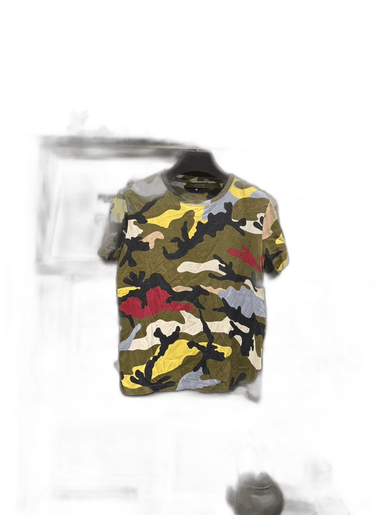 Valentino Valentino Camo Short Sleeve T-Shirt M Size US M / EU 48-50 / 2 - 1 Thumbnail