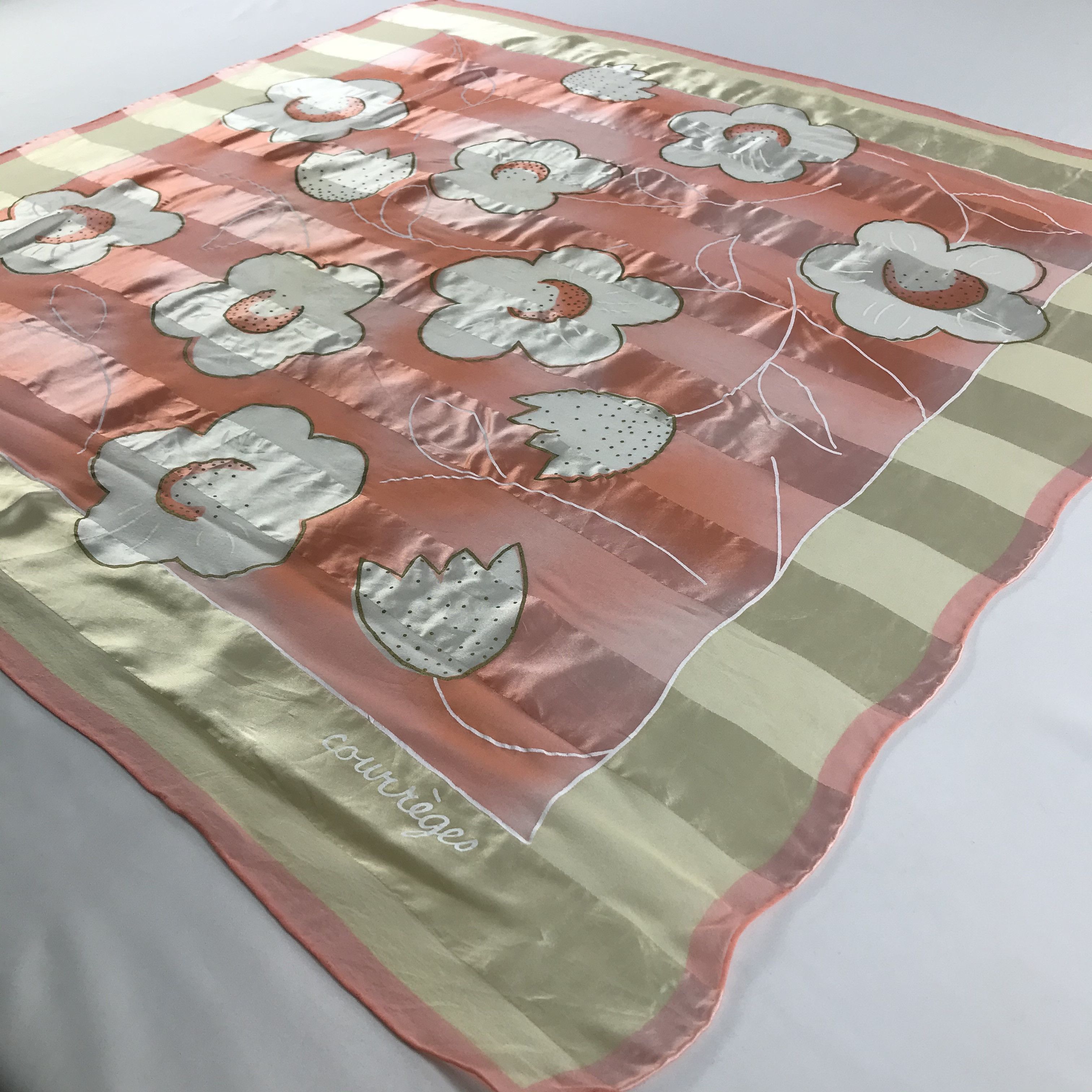 Courreges Vintage Courreges Homme Silk Scarf Size ONE SIZE - 3 Thumbnail