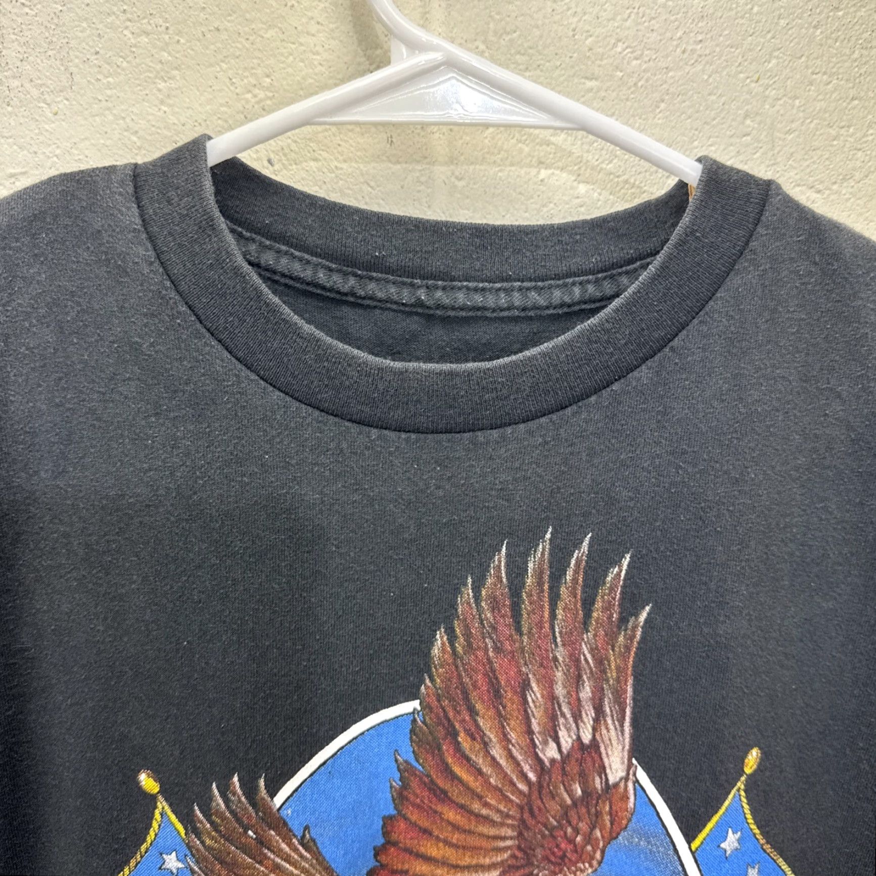 Born VINTAGE American Flag Eagle T-Shirt Men XL Short Sleeve Black 90s Patriotic Usa Size US XL / EU 56 / 4 - 4 Thumbnail