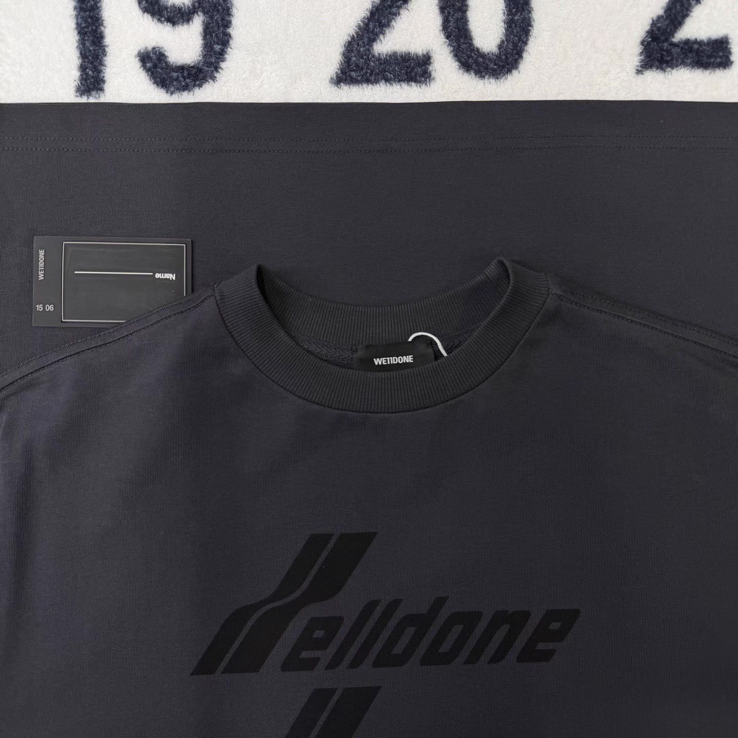 WE11DONE WE11DONE Charcoal Grey Short Sleeve Tee Q10 Size US XS / EU 42 / 0 - 4 Thumbnail