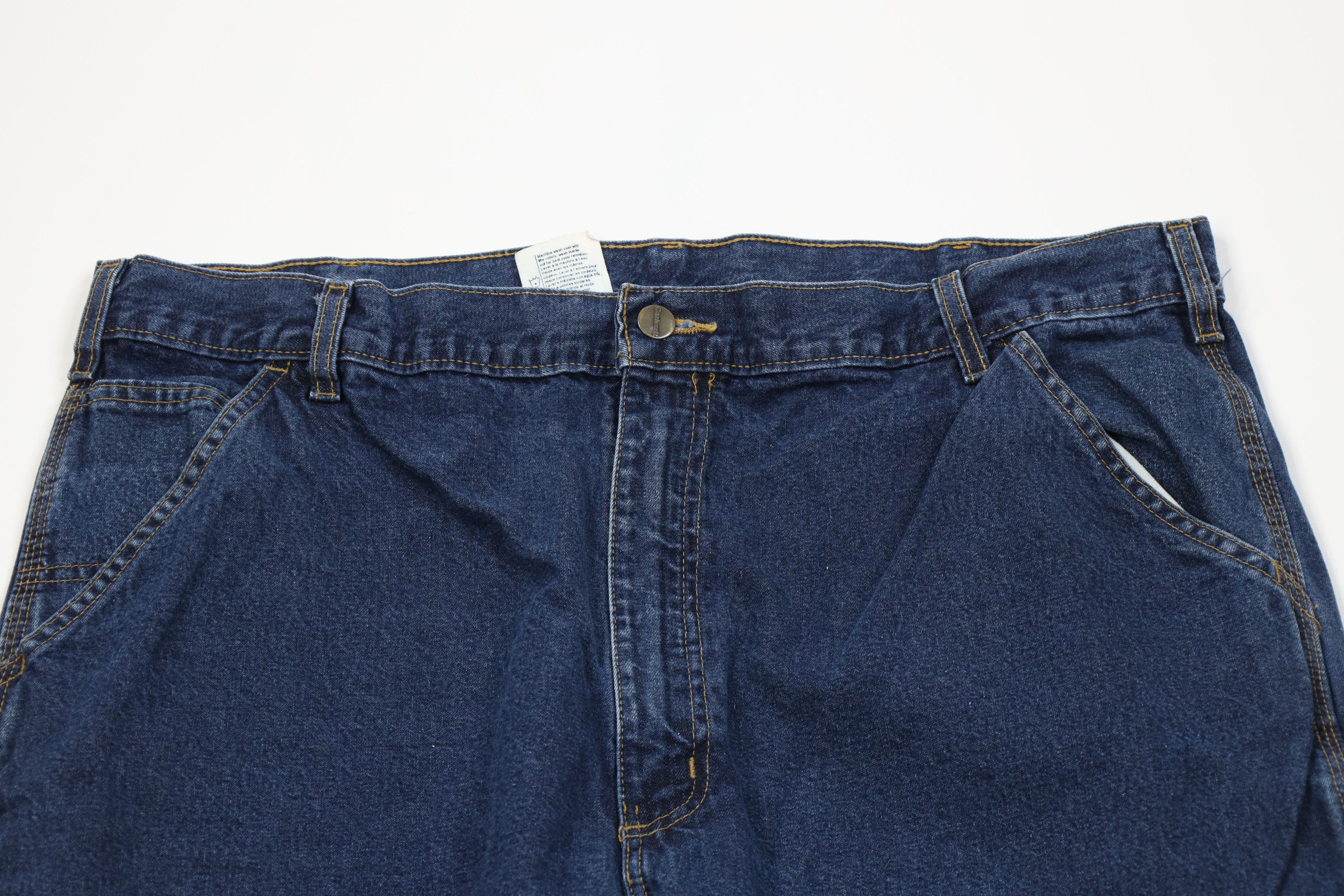 Carhartt Vintage Y2K Carhartt Wide Leg Dungaree Denim Jeans Blue Size US 40 / EU 56 - 2 Thumbnail