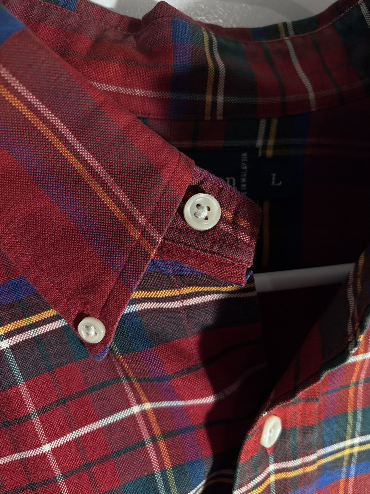 Ralph Lauren RALPH LAUREN | NWOT Classic Red Plaid Button-Down Shirt Size US L / EU 52-54 / 3 - 6 Thumbnail