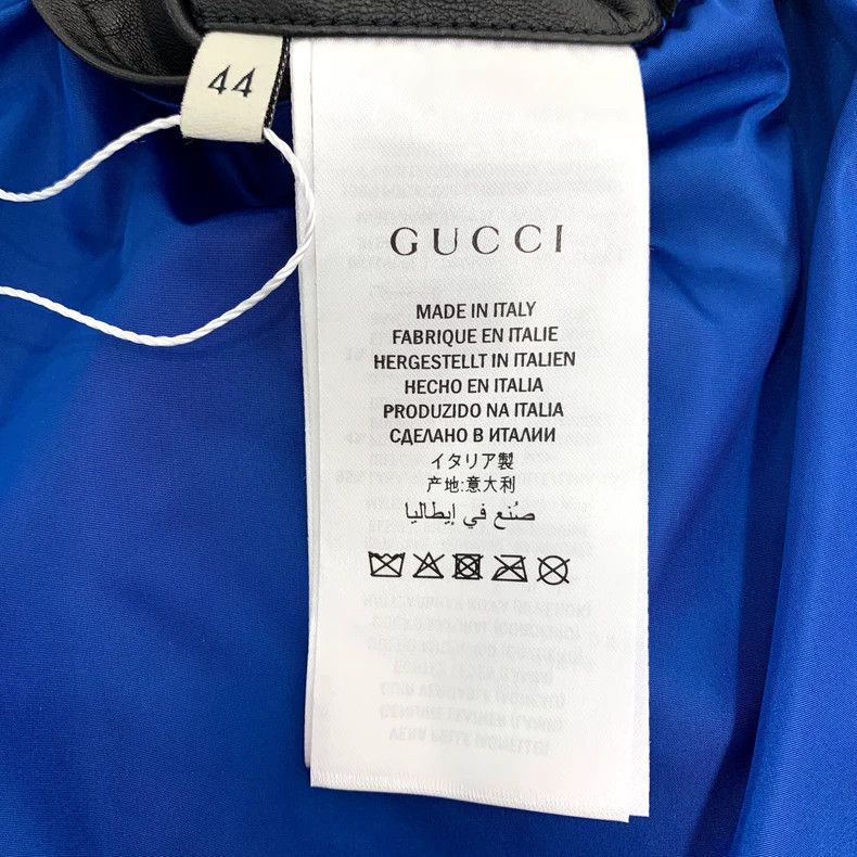 Gucci Gucci Black logo letter leather jacket 2501-Nextarrow Size US S / EU 44-46 / 1 - 7 Thumbnail