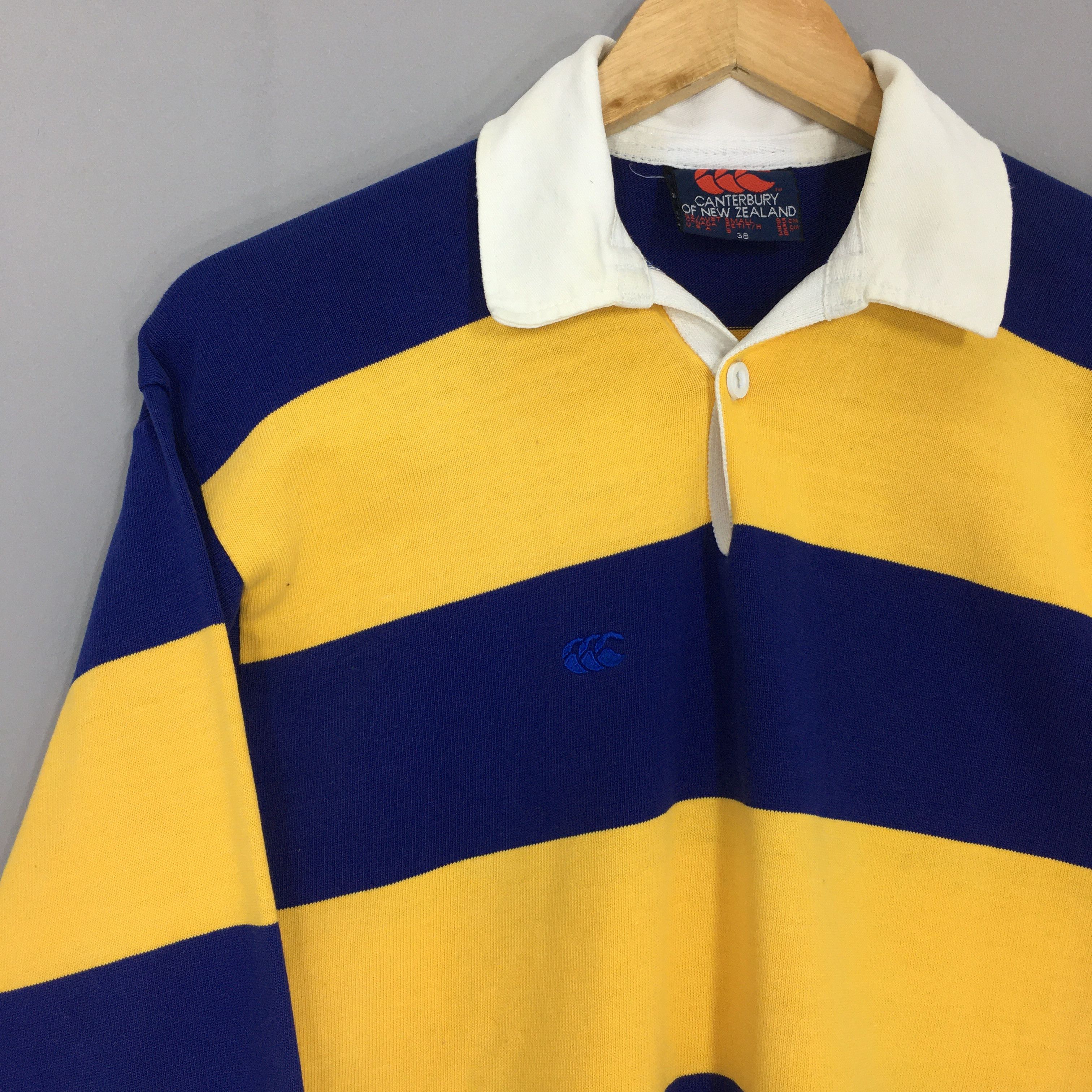 Canterbury of New Zealand × Rugby Ralph Lauren Vintage Canterbury Of New Zealand Striped Rugby Shirt Small Size US S / EU 44-46 / 1 - 2 Thumbnail