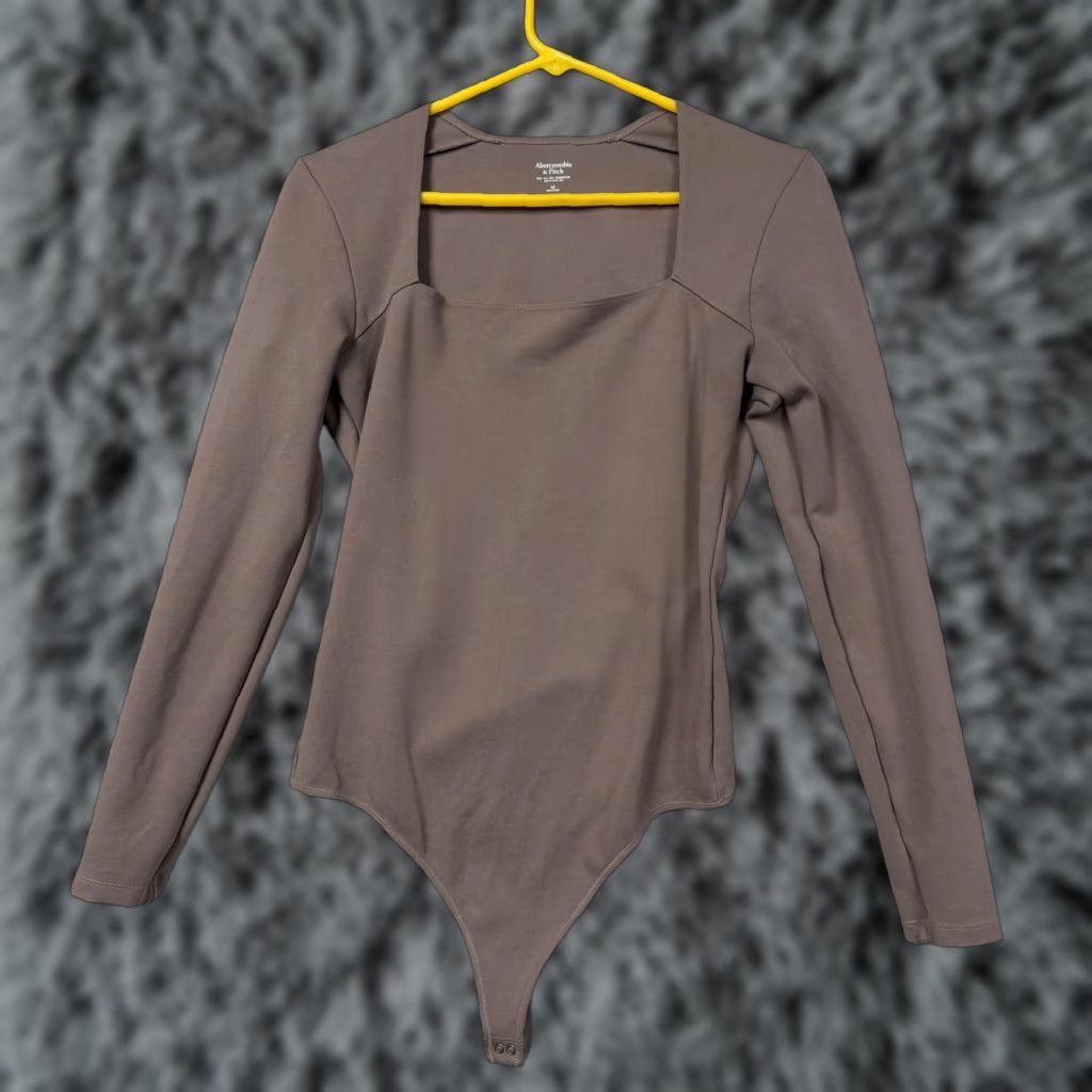 Abercrombie & Fitch Abercrombie & Fitch Bodysuit M Brown One Piece Womens Regular Jersey Stretch Solid 90s? Size M / US 6-8 / IT 42-44 - 1 Thumbnail