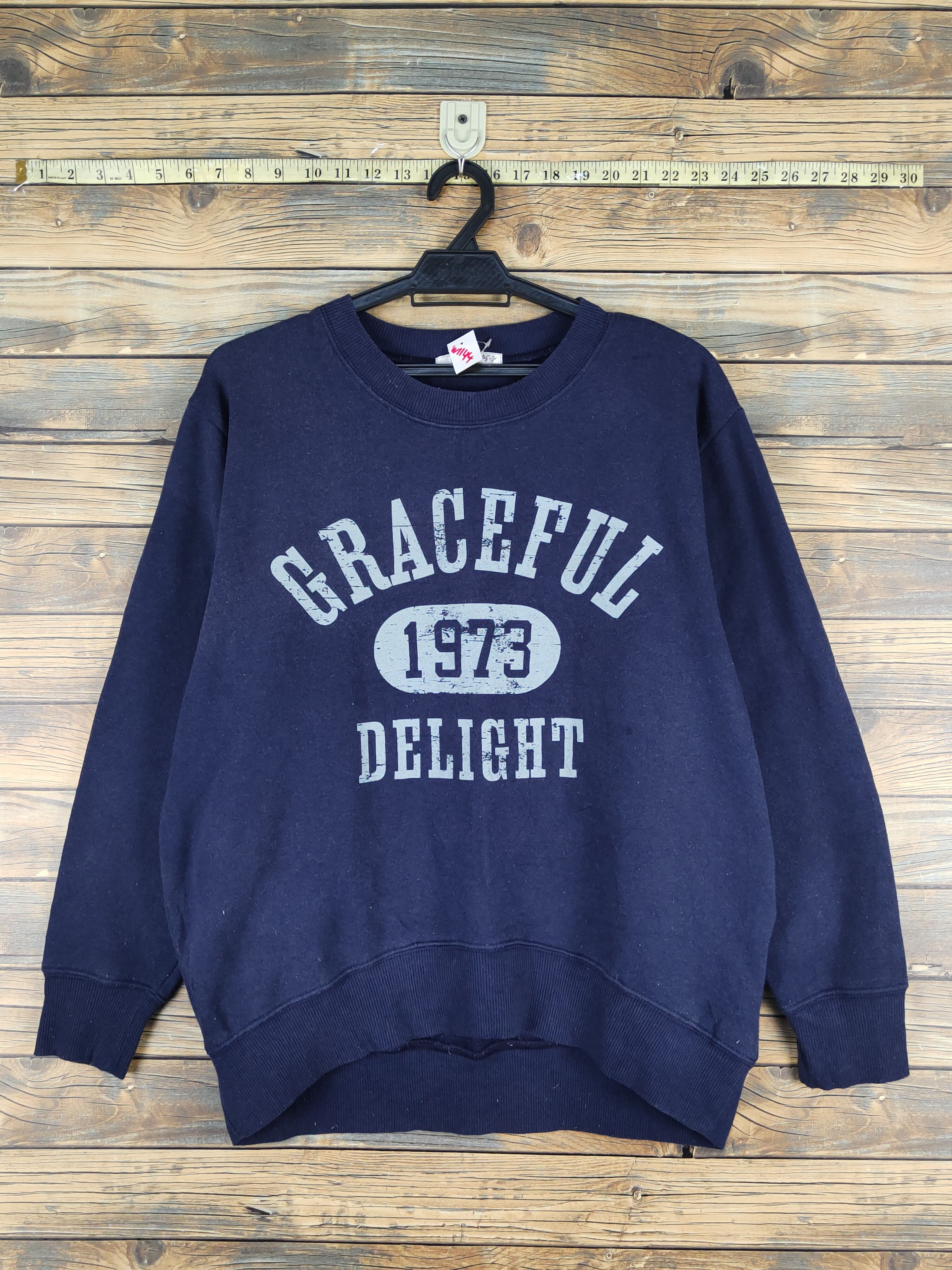 Japanese Brand × Vintage Tm-party Graceful Navy Sweatshirts #W1144 Size US L / EU 52-54 / 3 - 1 Thumbnail