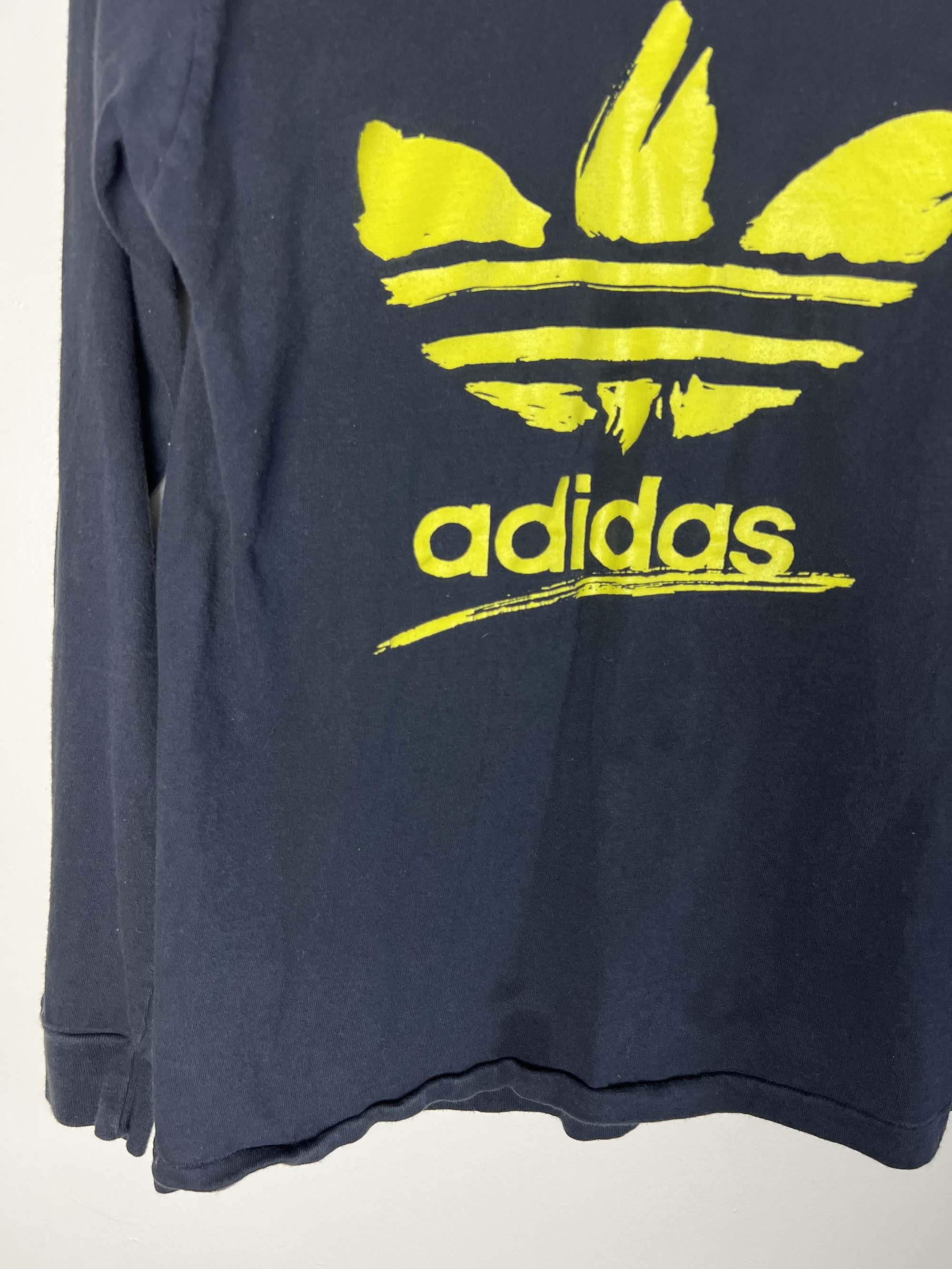 Adidas Vintage 1980's Adidas Trefoil Logo Long Sleeve Shirt Size US M / EU 48-50 / 2 - 8 Thumbnail