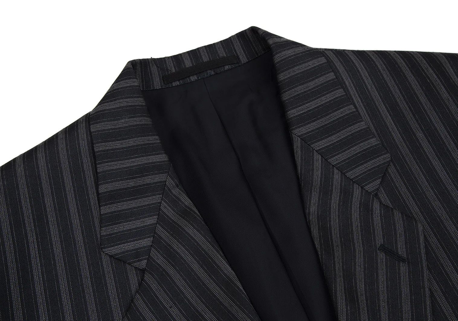 Comme des Garcons Homme Plus Polyester Stitch Stripe Jacket in Navy, Size M Size US M / EU 48-50 / 2 - 4 Thumbnail