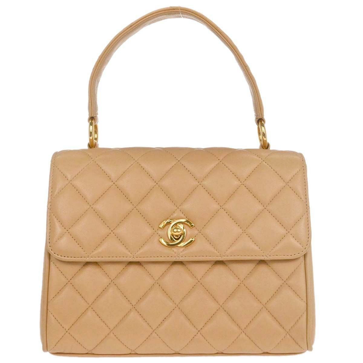 Chanel Chanel Vintage Top Handle Flap Quilted Lambskin Size ONE SIZE - 1 Thumbnail