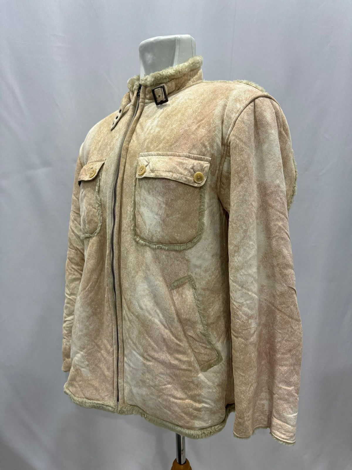 Kansai Yamamoto × Seditionaries × Yohji Yamamoto Kansai Jeans by Kansai Yamamoto Shearling Suede Jacket Size US M / EU 48-50 / 2 - 7 Thumbnail