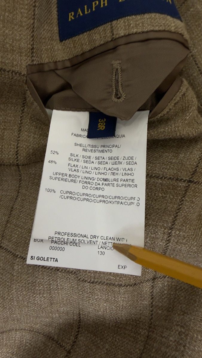 Polo Ralph Lauren Polo Ralph Lauren Silk Lino Blazer Size 38R - 10 Thumbnail