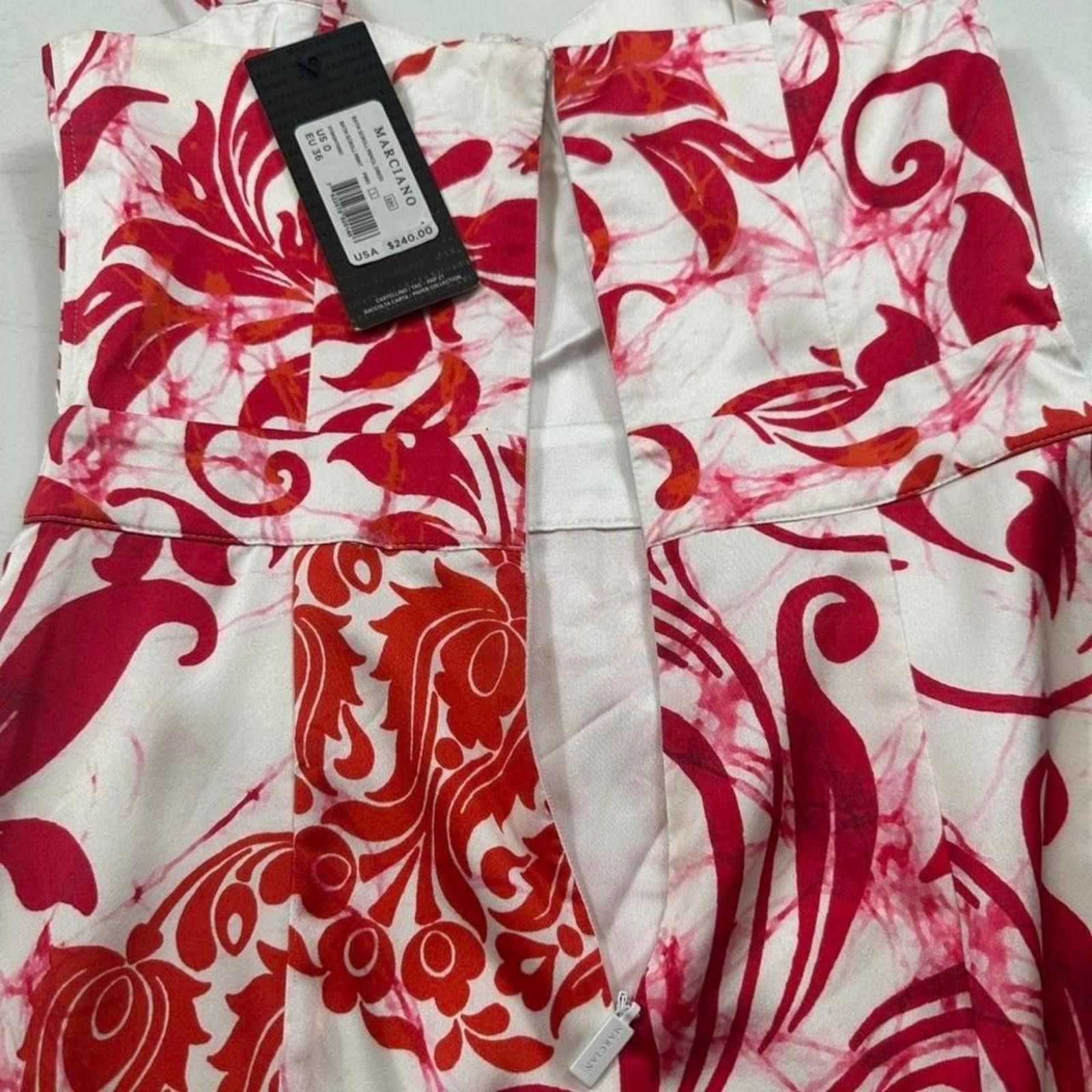 Georges Marciano NWT Marciano Batik Scroll Pencil Dress 0 Womens Floral Zip Size S / US 4 / IT 40 - 4 Thumbnail