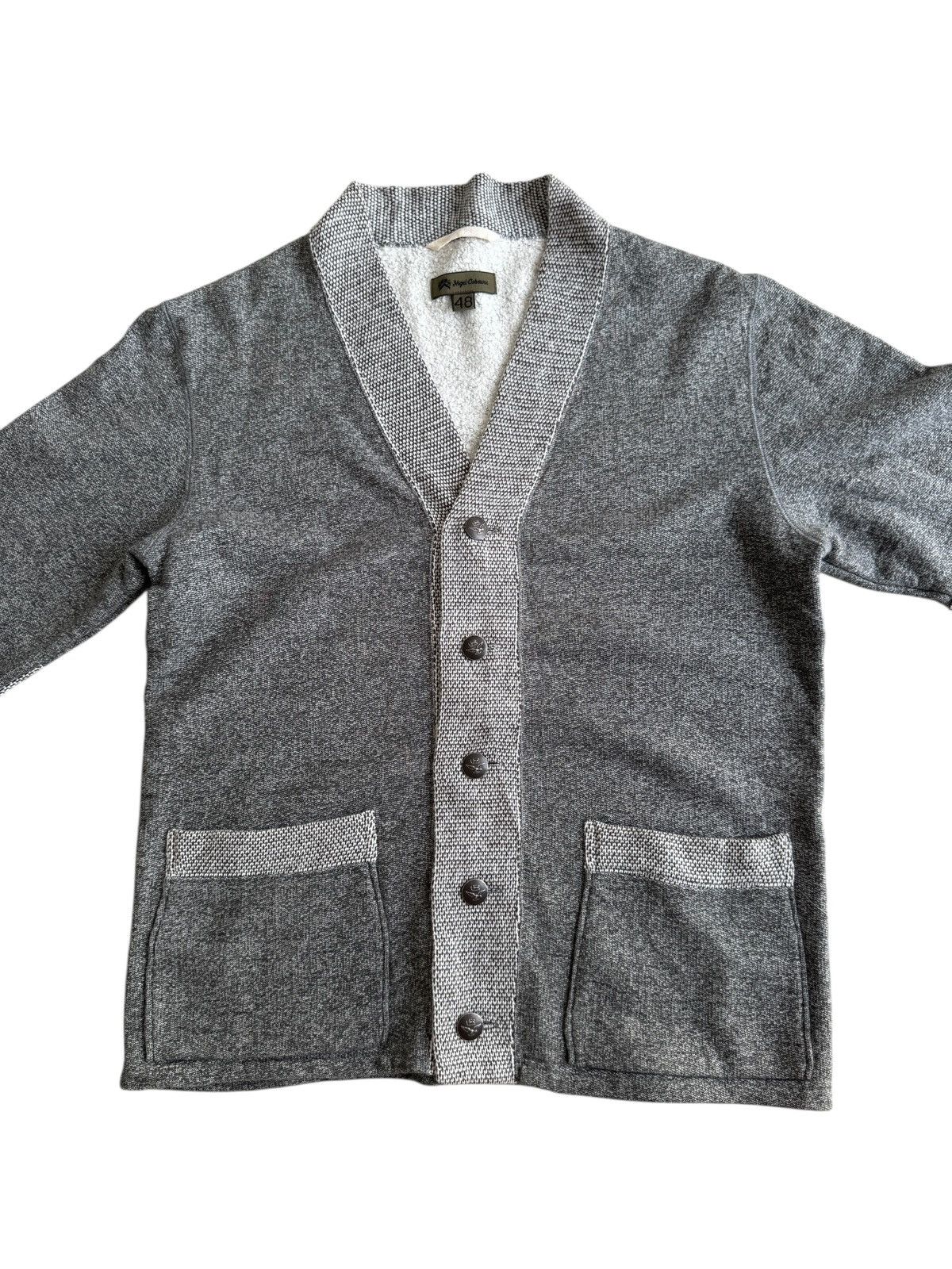 Nigel Cabourn Nigel Cabourn Salt & Pepper Cardigan Vintage Inspired Size US L / EU 52-54 / 3 - 4 Thumbnail