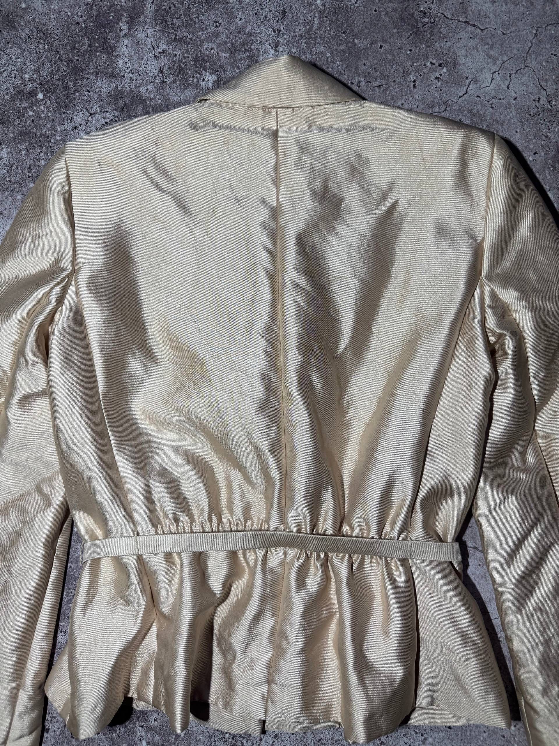 Dior Christian Dior Vintage Women’s Beige Blazer Made in Italy Size M / US 6-8 / IT 42-44 - 16 Thumbnail